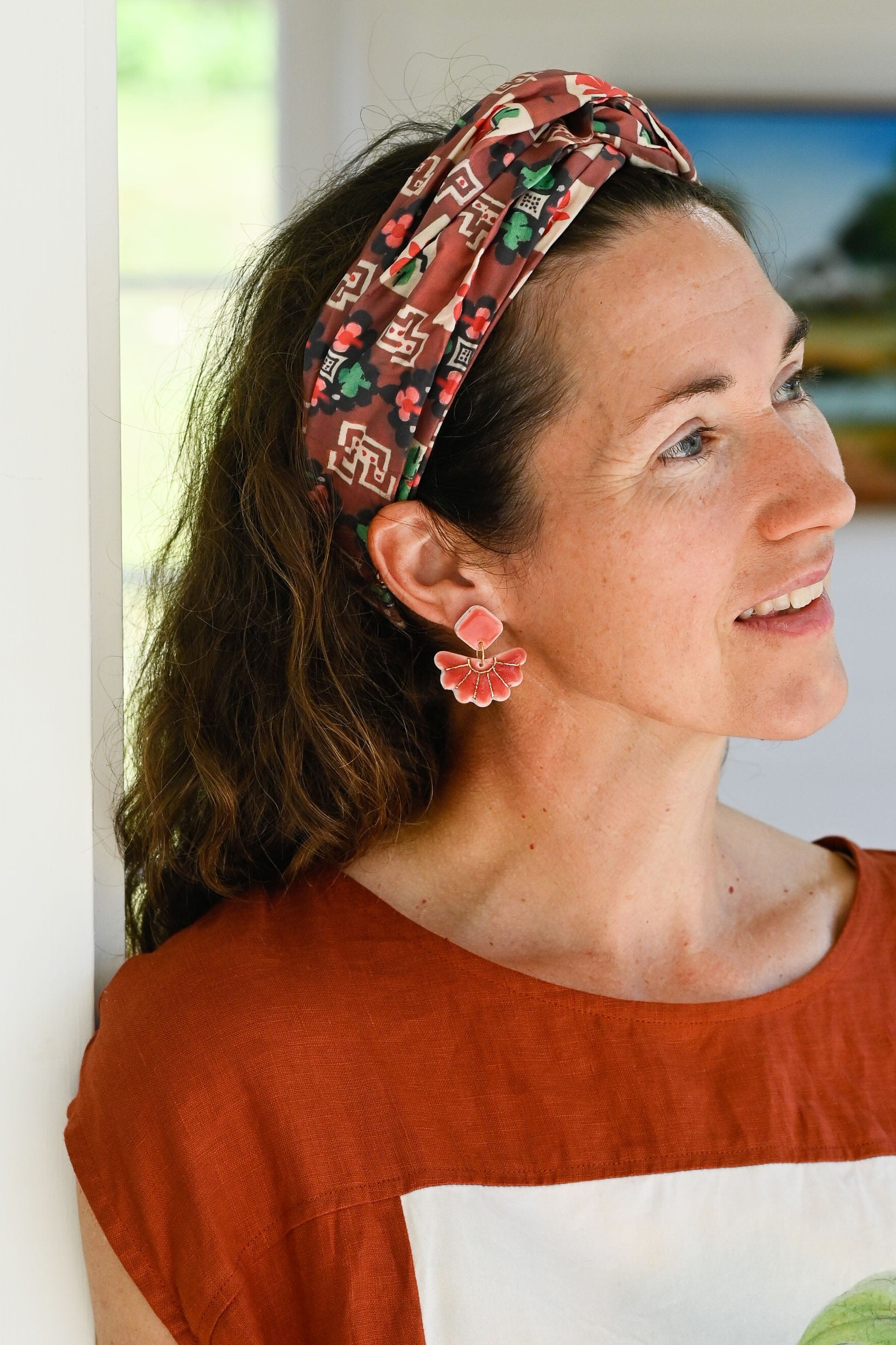 Georgiana Porcelain Earrings Snap Dragon