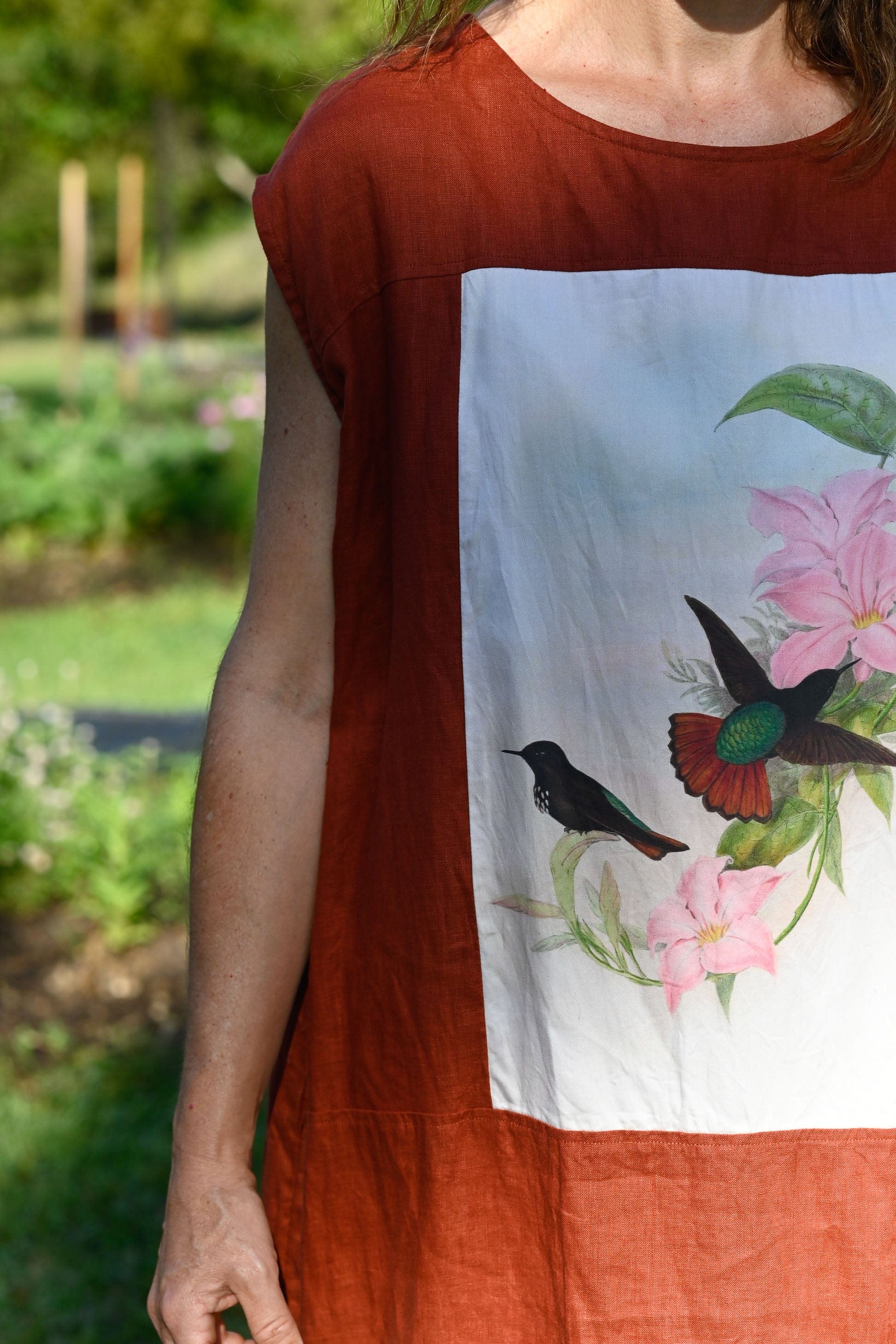 Polly linen Dress Hummingbird