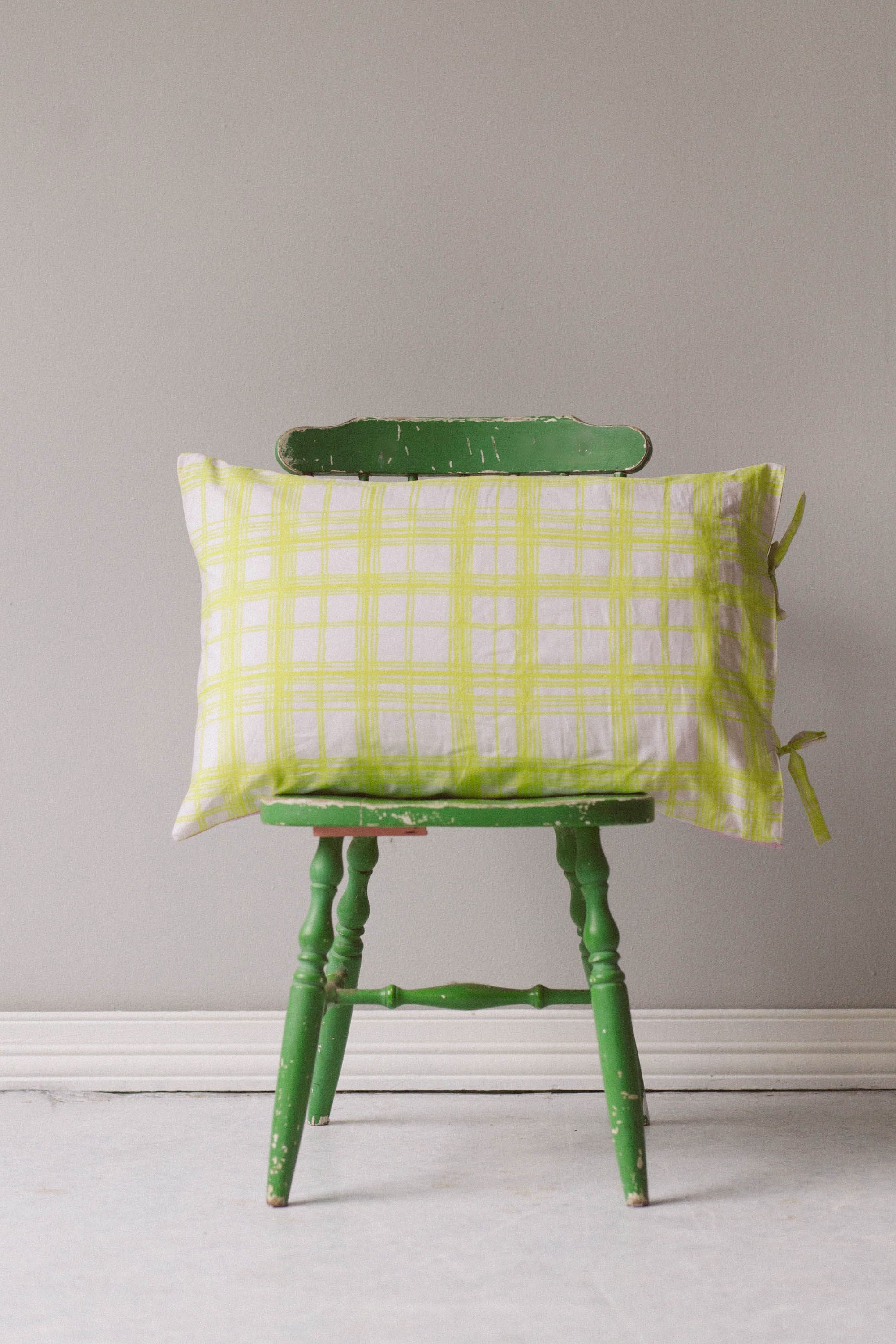 Rainbow Floral Pink pillowcase set *organic cotton