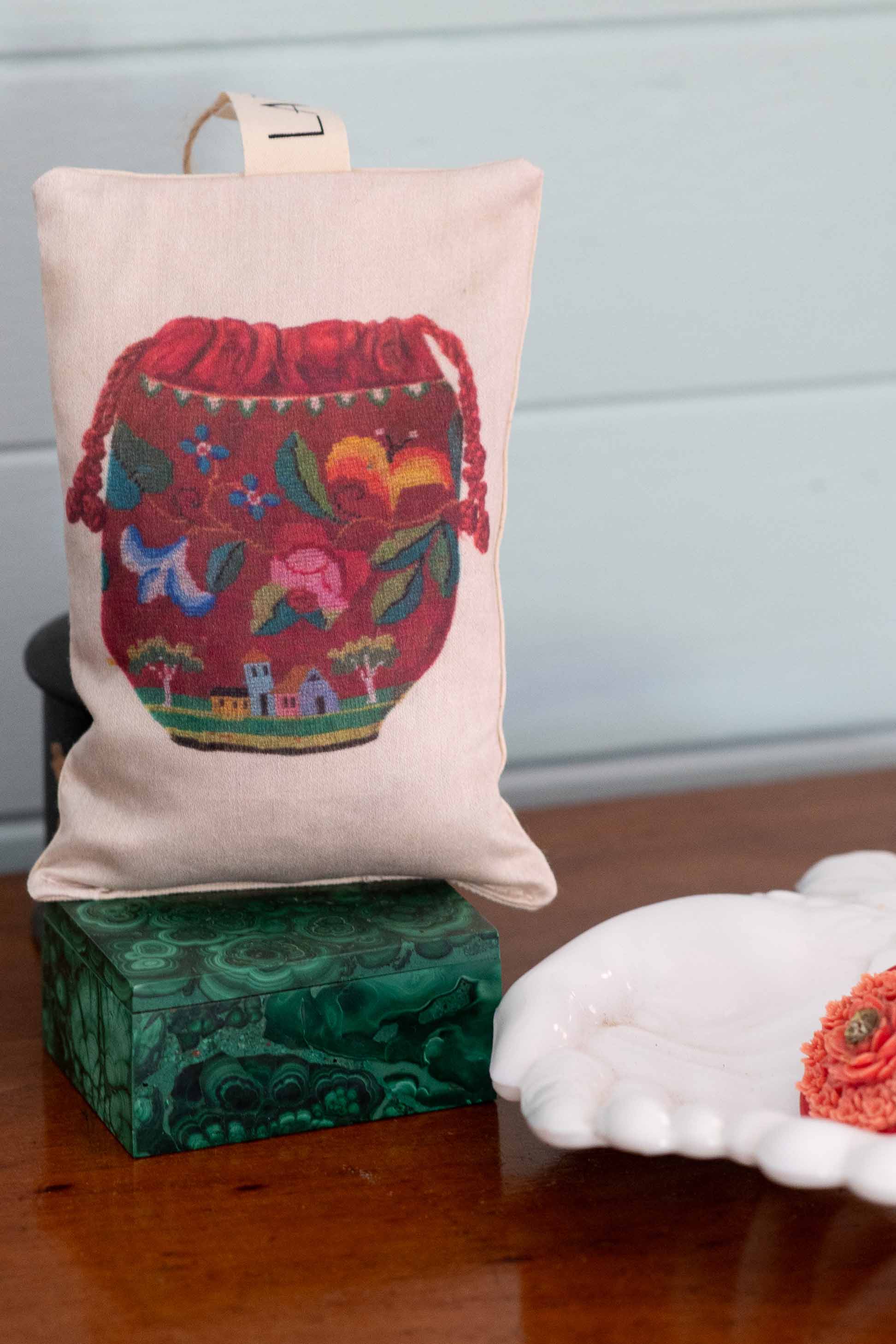 Scented Sachet Red Bag - Lavender