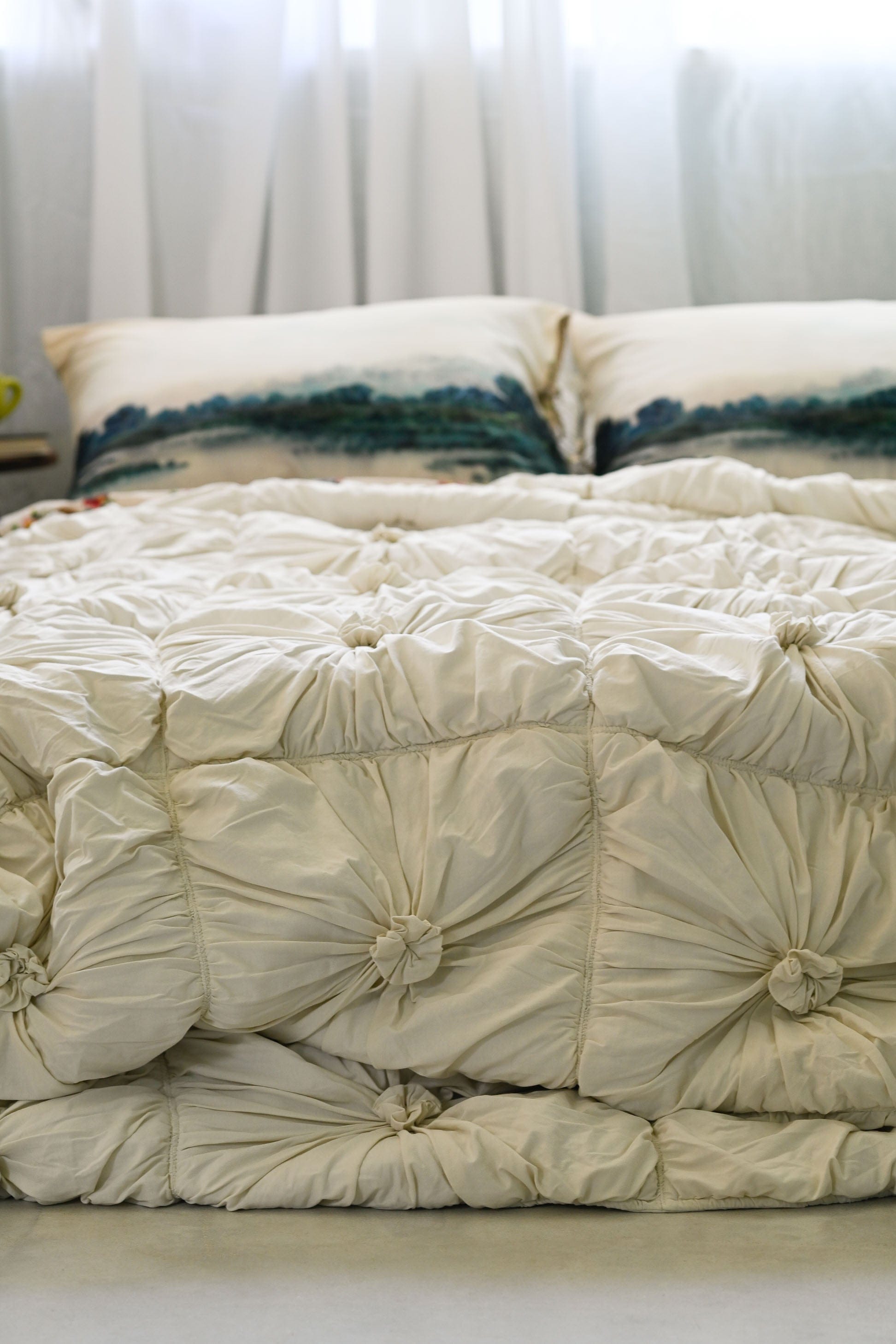 Rosette quilt in Natural *organic cotton