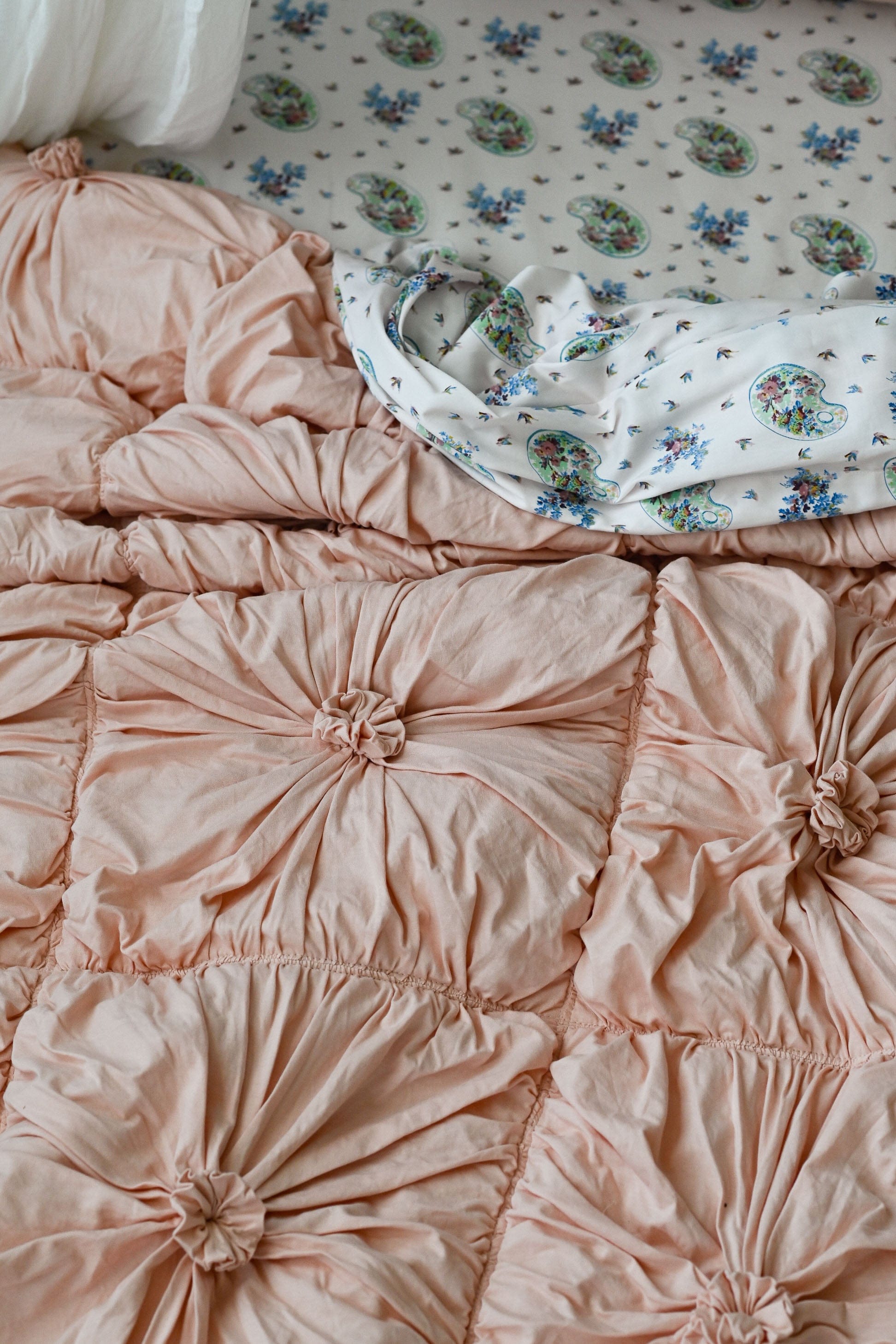 Rosette quilt in Tuscan Pink *organic cotton