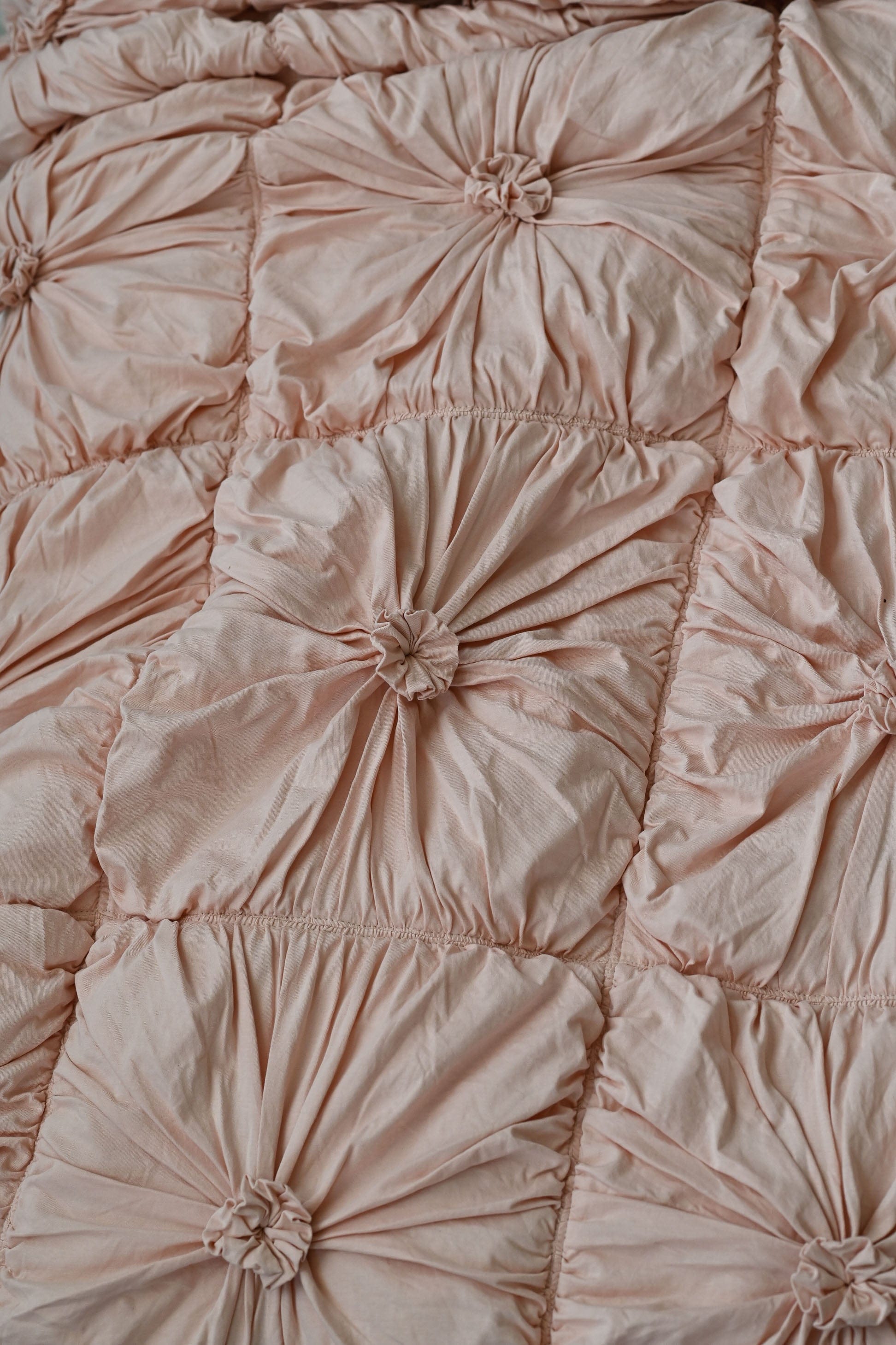 Rosette quilt in Tuscan Pink *organic cotton