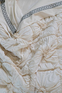 Rosette Natural La Belle Sheets detail