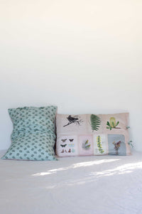 Scrapbook Pillowcase Set with Botanical Print, DSC1595
