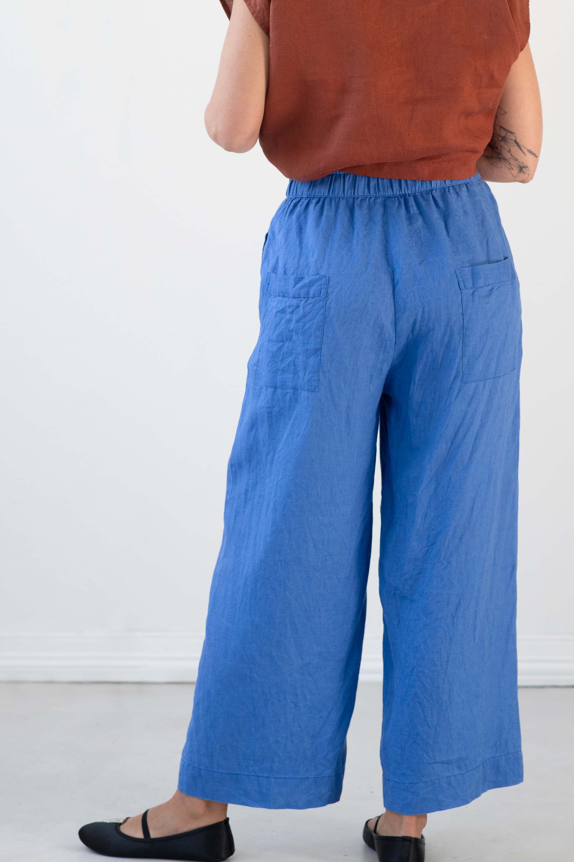 Tessa linen pant Lapis