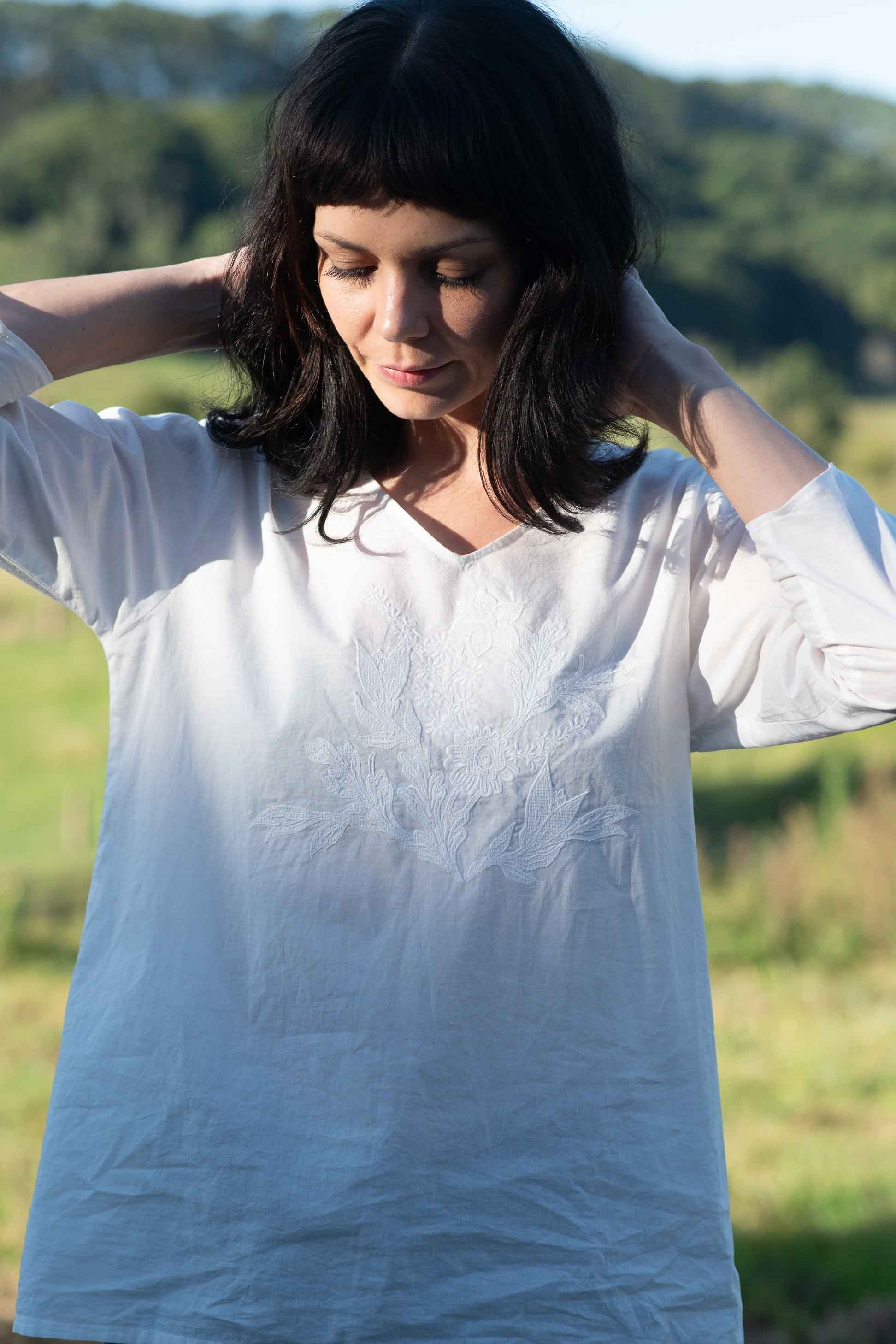 Tilly top White *organic cotton