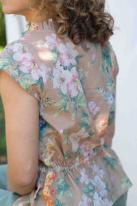 VidaFlora Ollie Mineral Green floral top