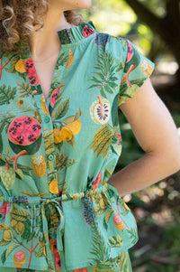 VidaTropics botanical print top