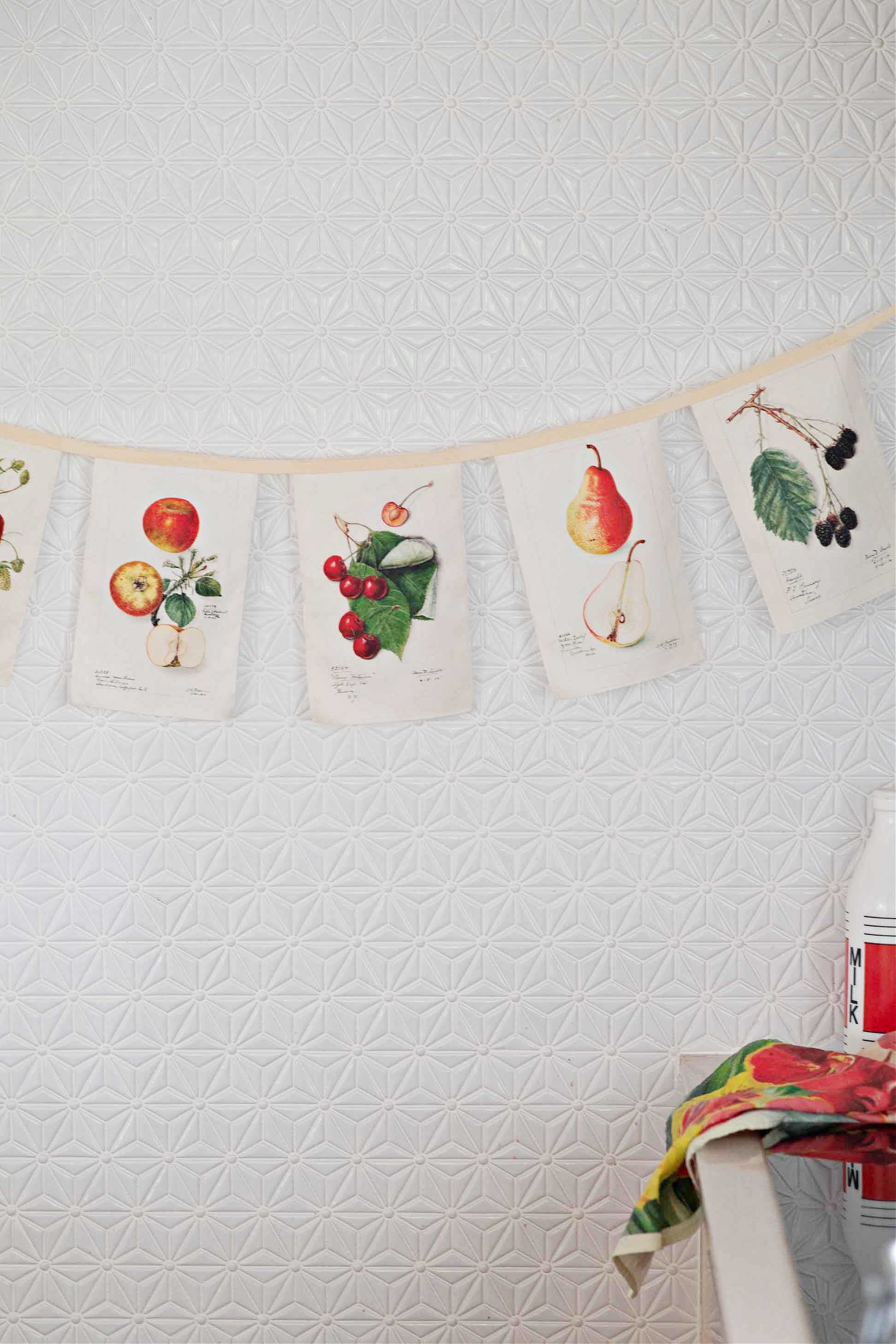 Vintage fruit garland