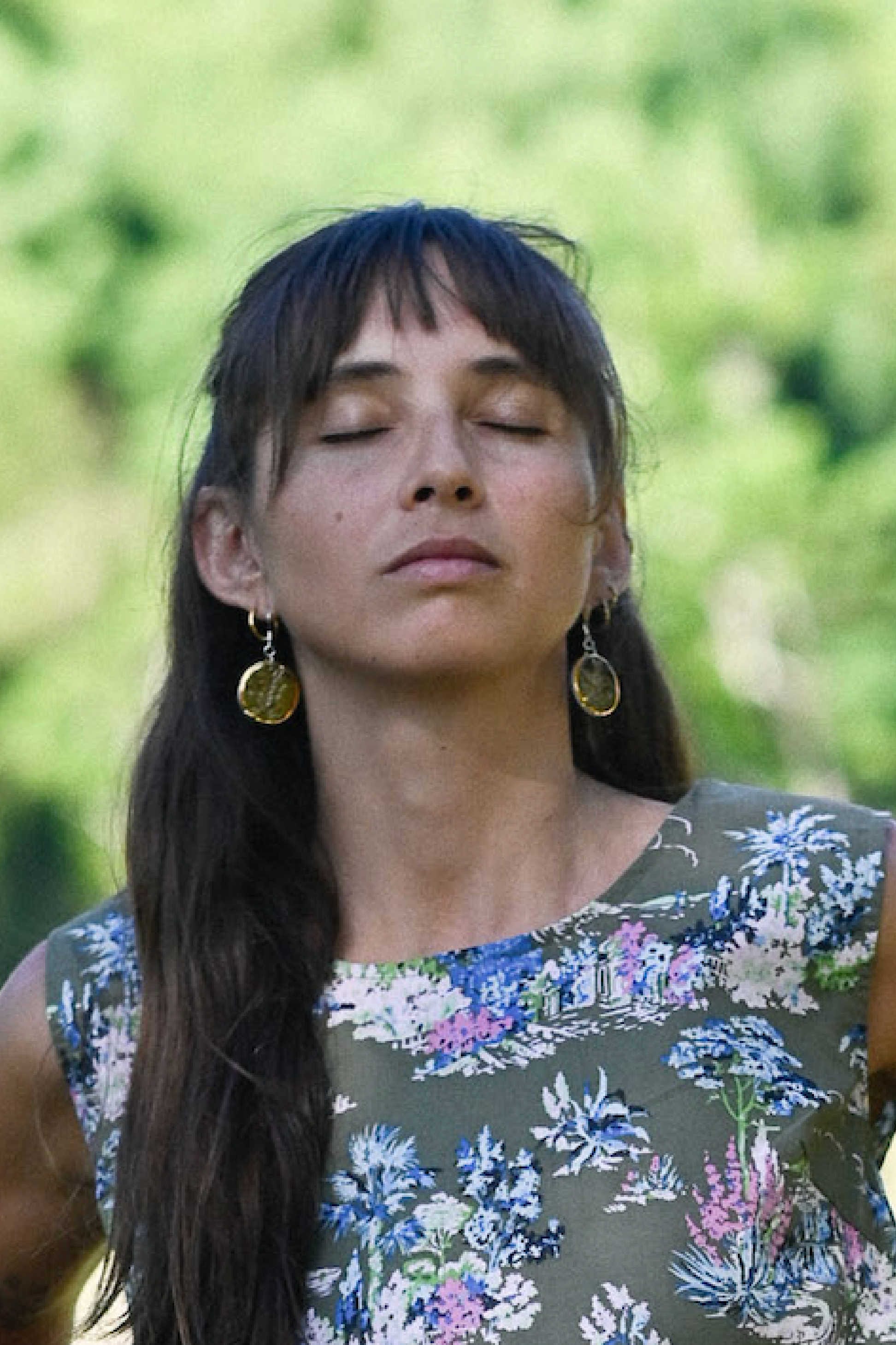 Viola Porcelain Earrings Leaf