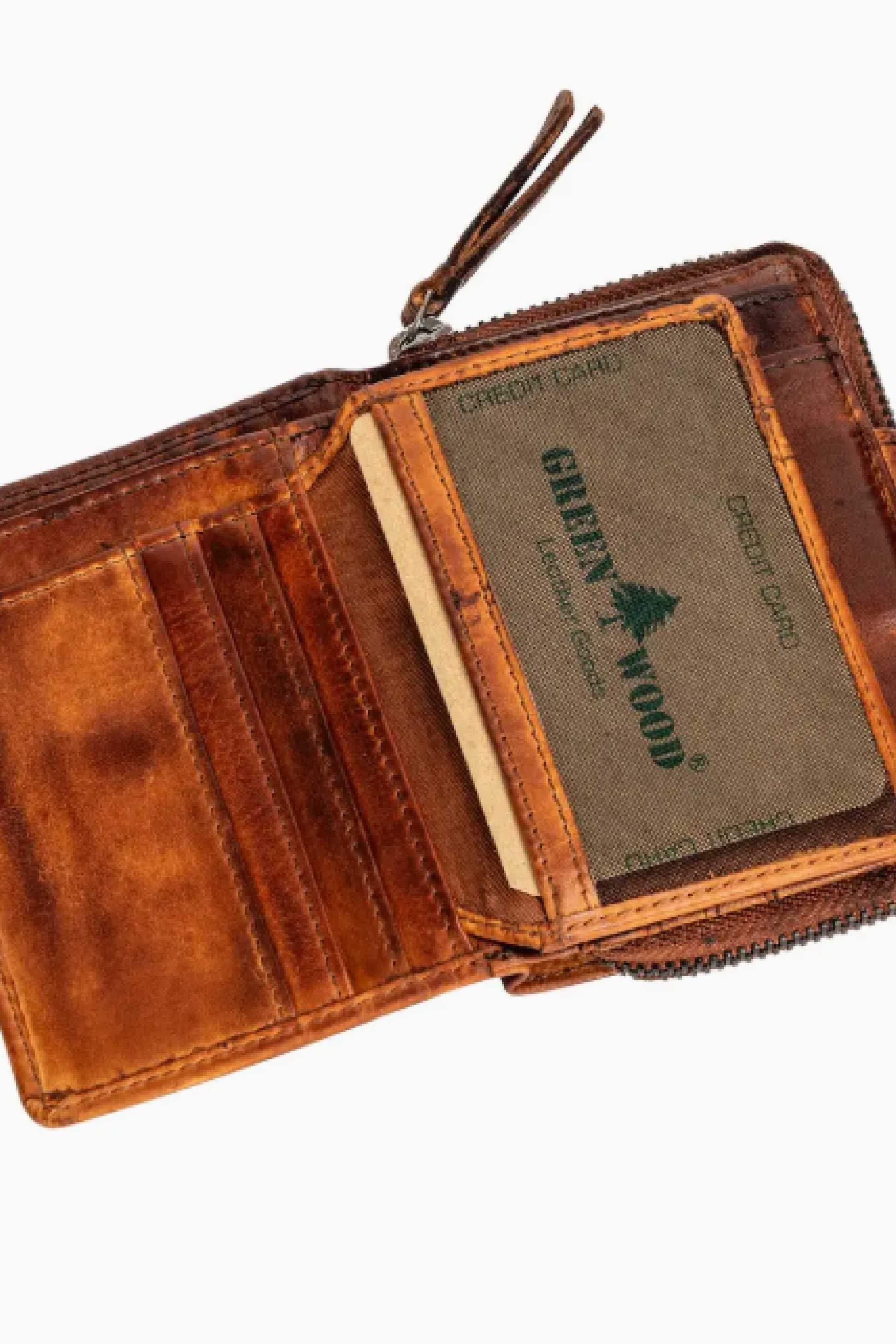 Tina Leather Wallet Cognac