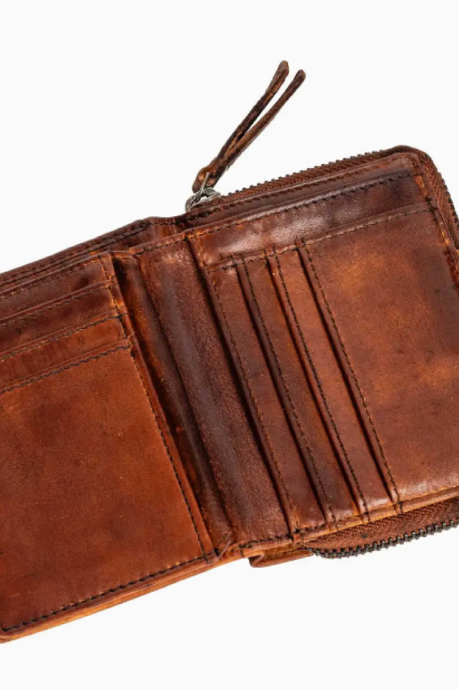 Tina Leather Wallet Cognac