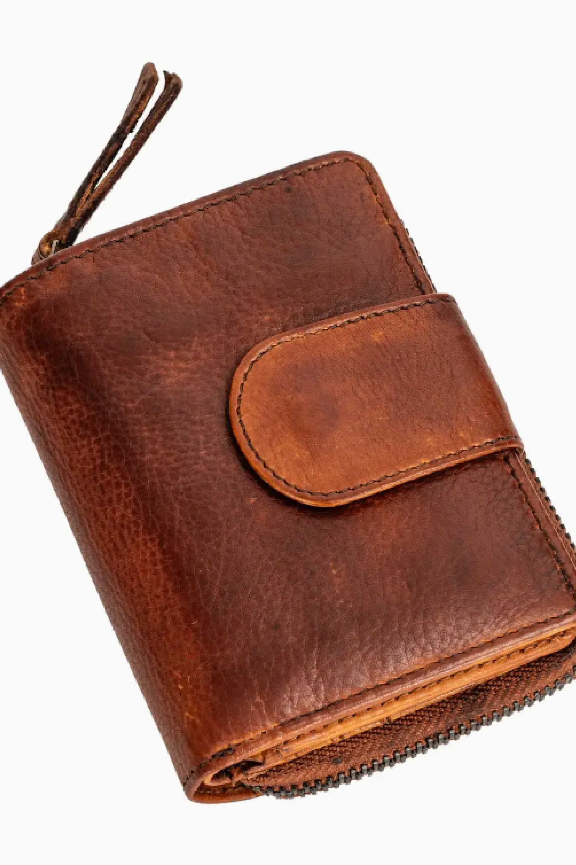Tina Leather Wallet Cognac