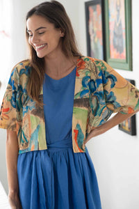 WrenGentianJaneLapis floral top & blue dress