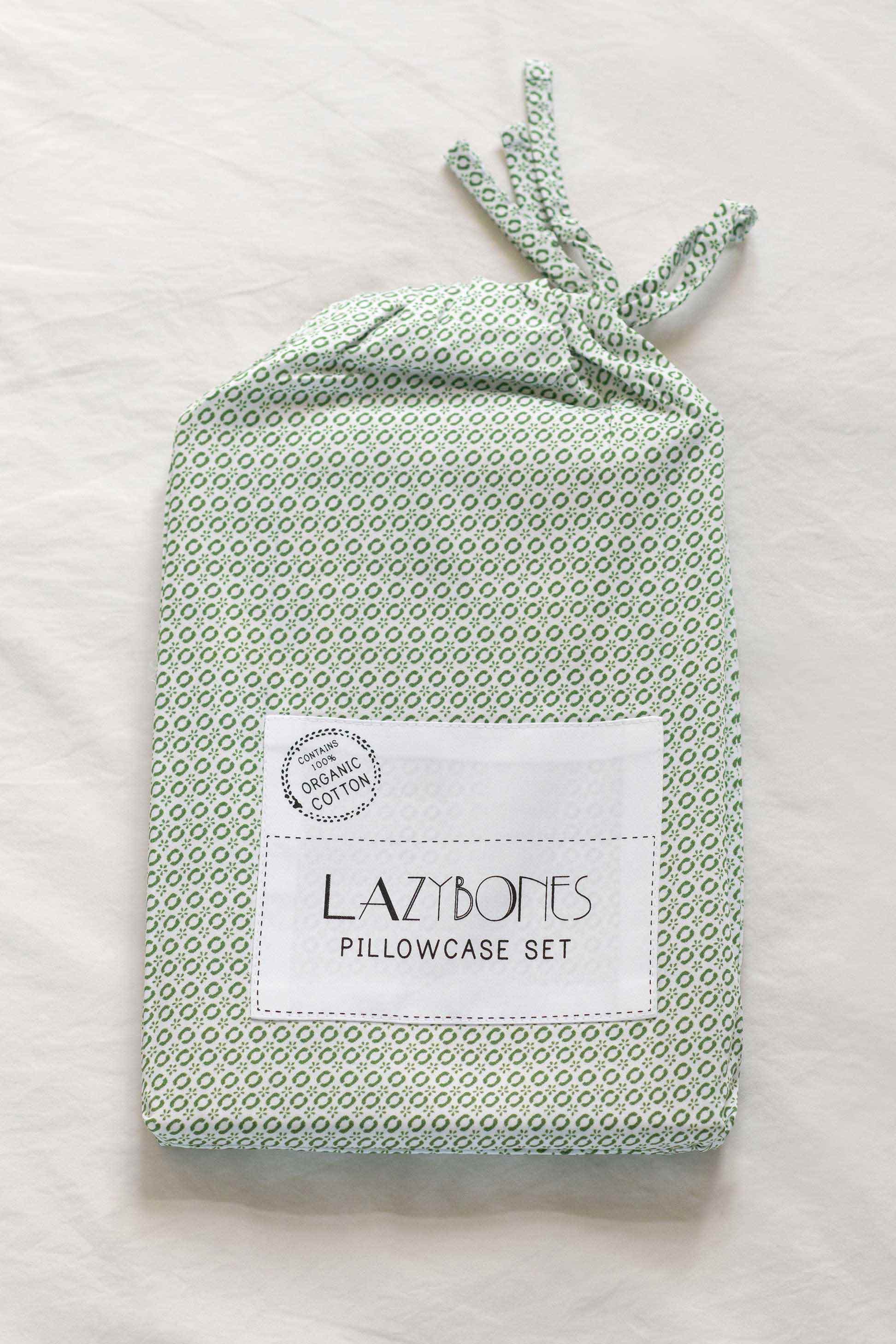 Yellow Birds Pillowcase Set Bag