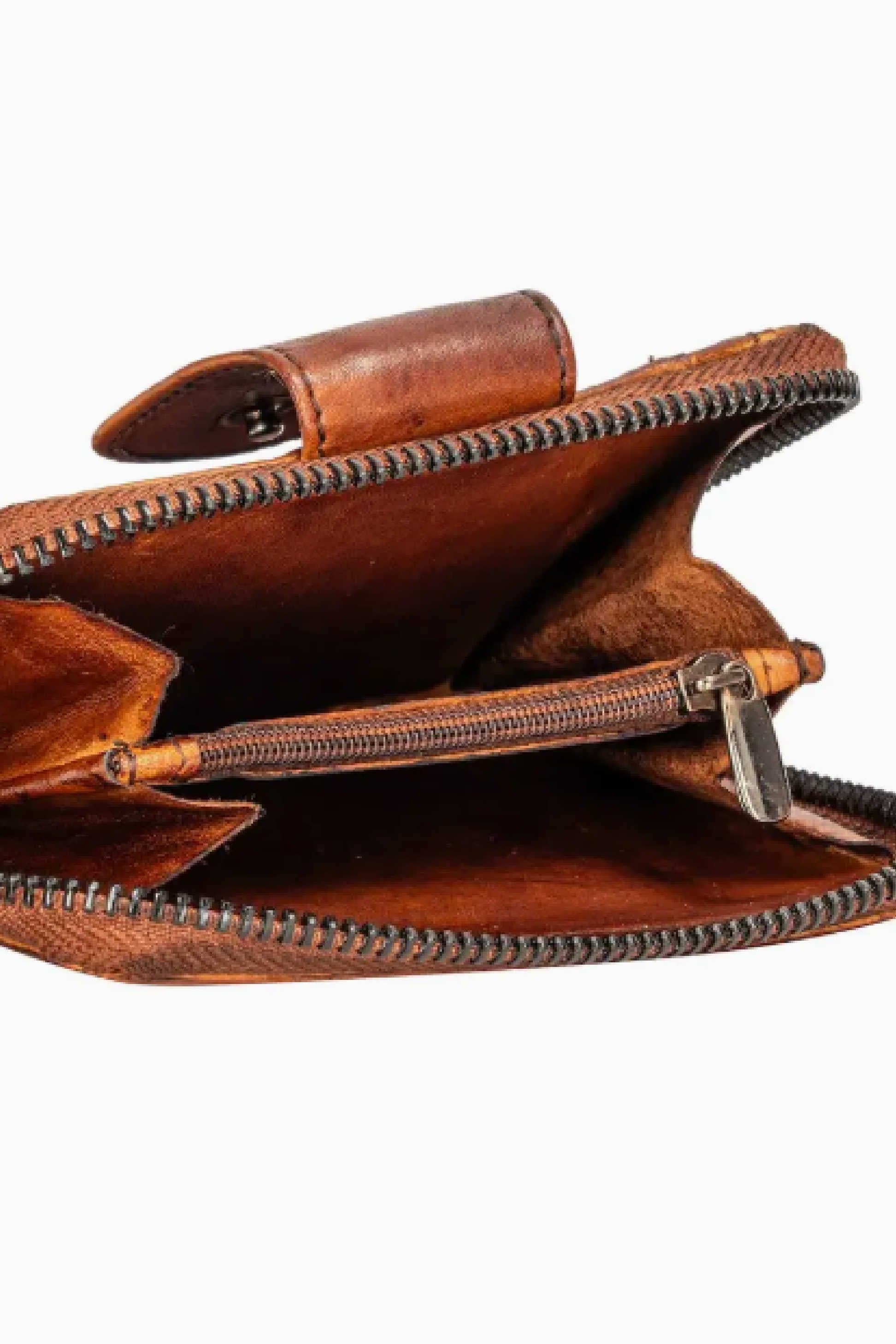 Tina Leather Wallet Cognac