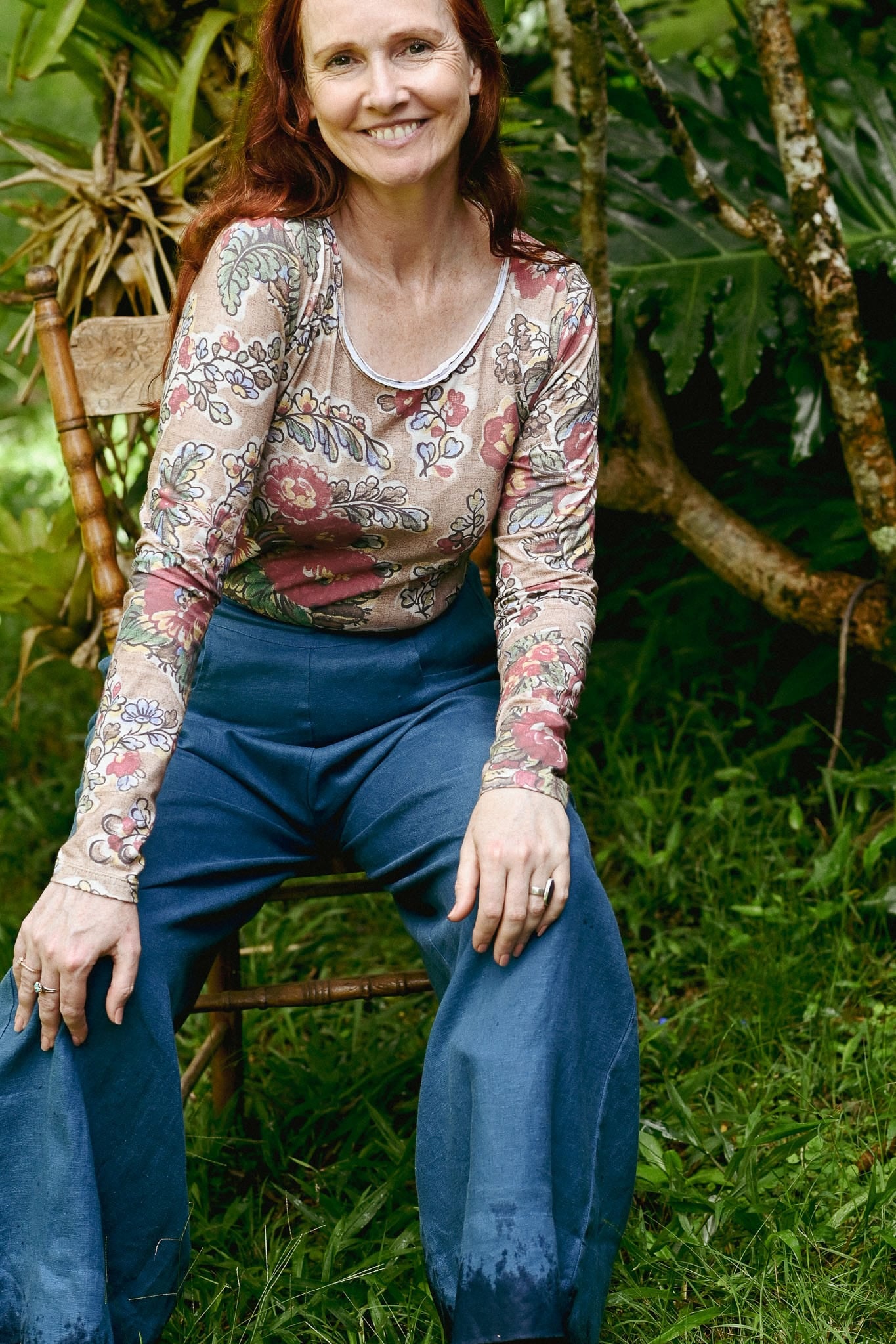 Ally Tee Tan Floral