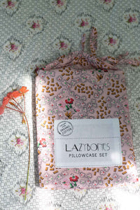 Lazybones pillowcase set in floral print