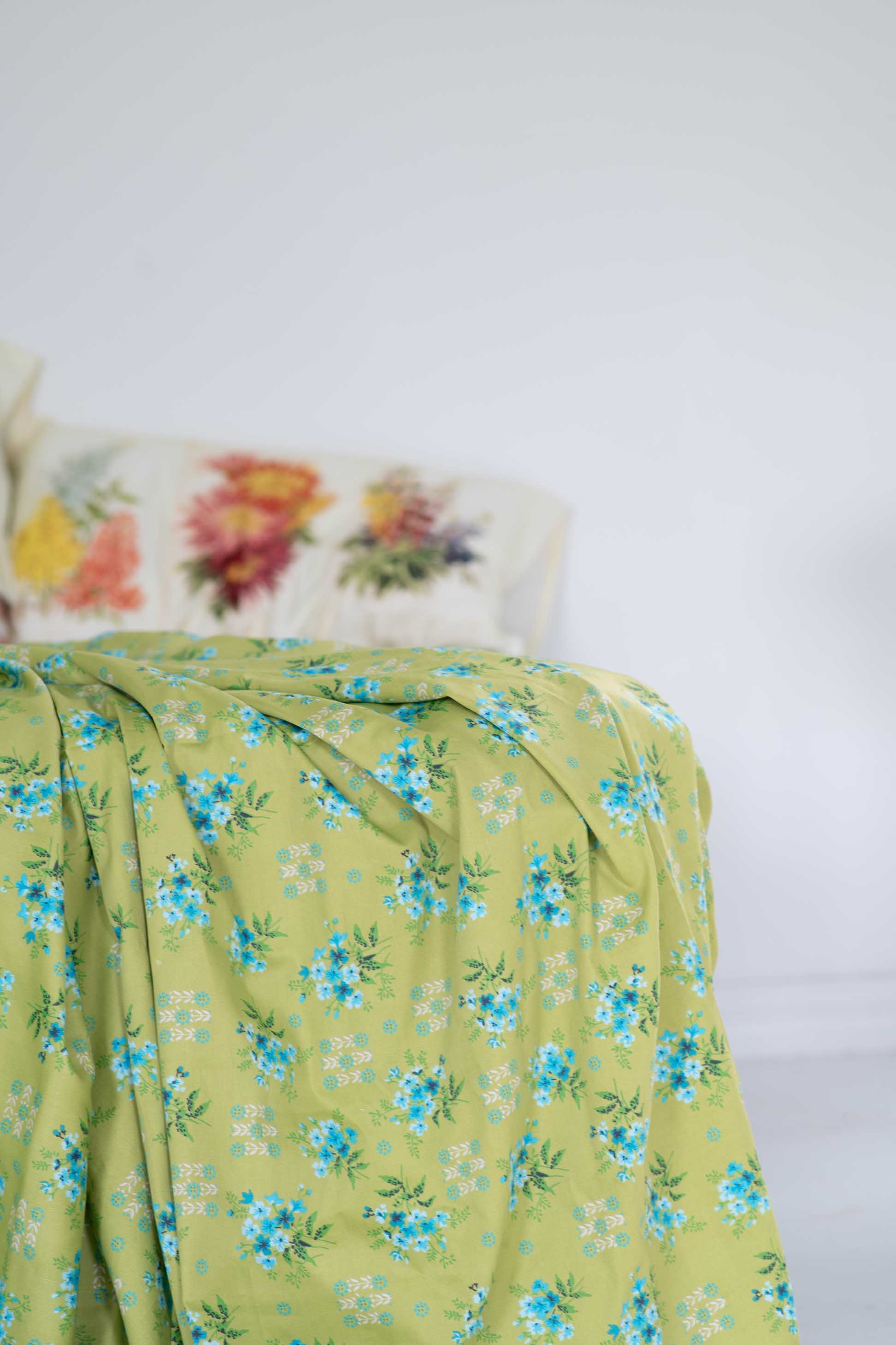 Sheet set in Avonlea Moss *organic cotton