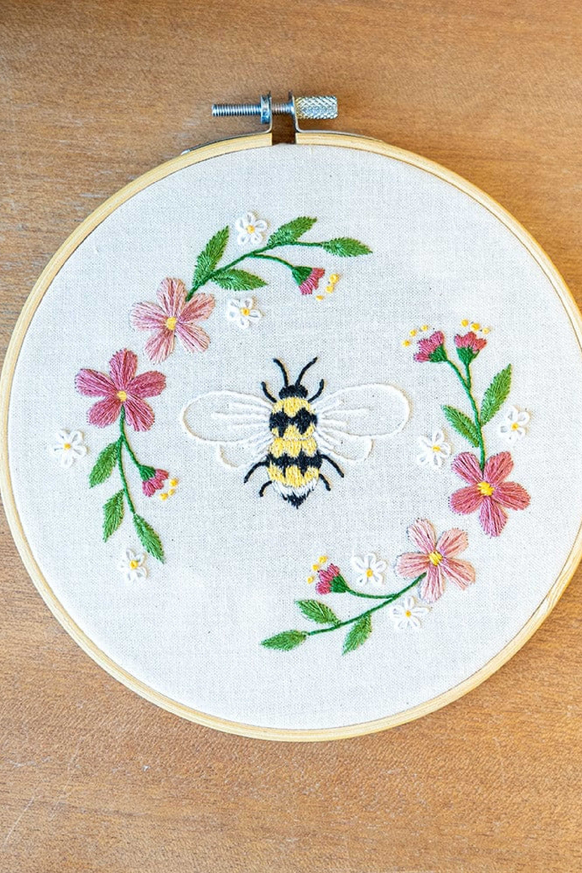 Honey Bee Embroidery Kit