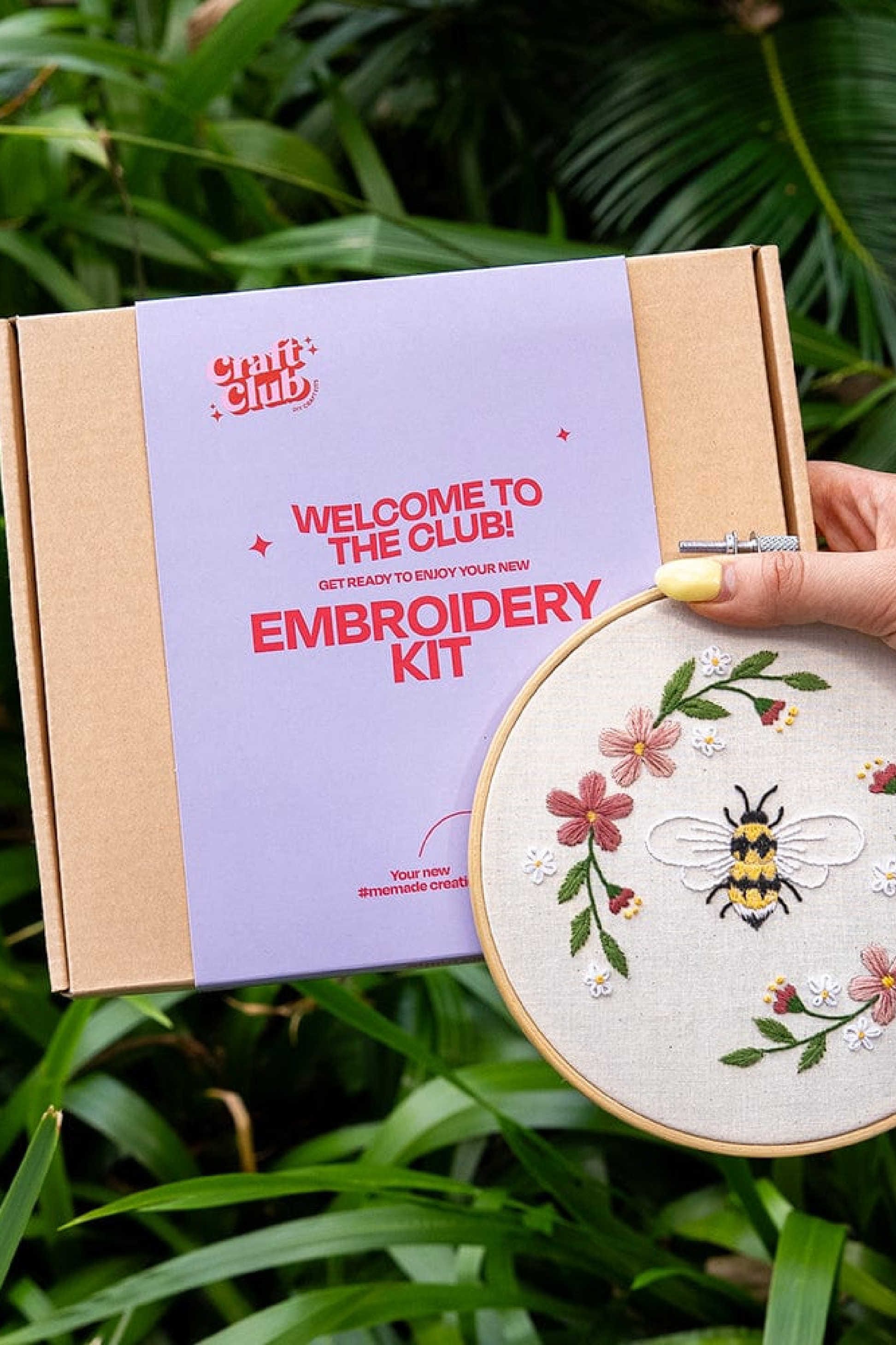 Honey Bee Embroidery Kit