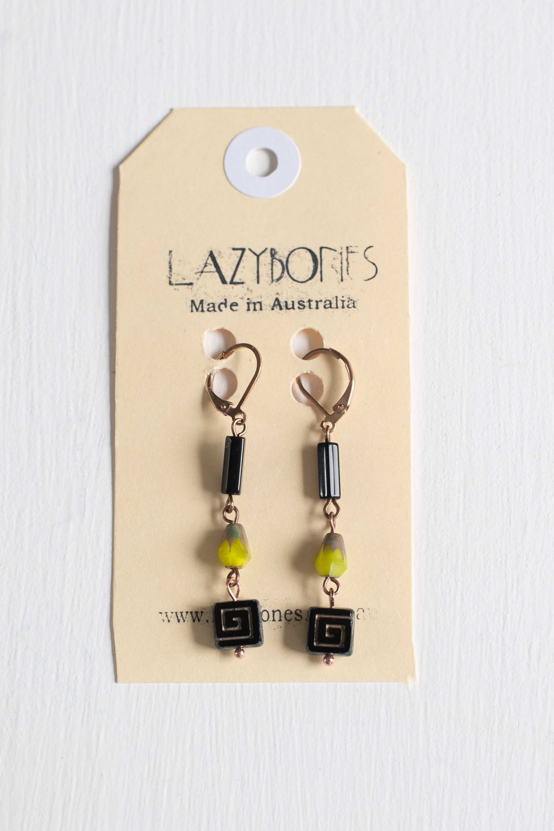 Black Key earrings