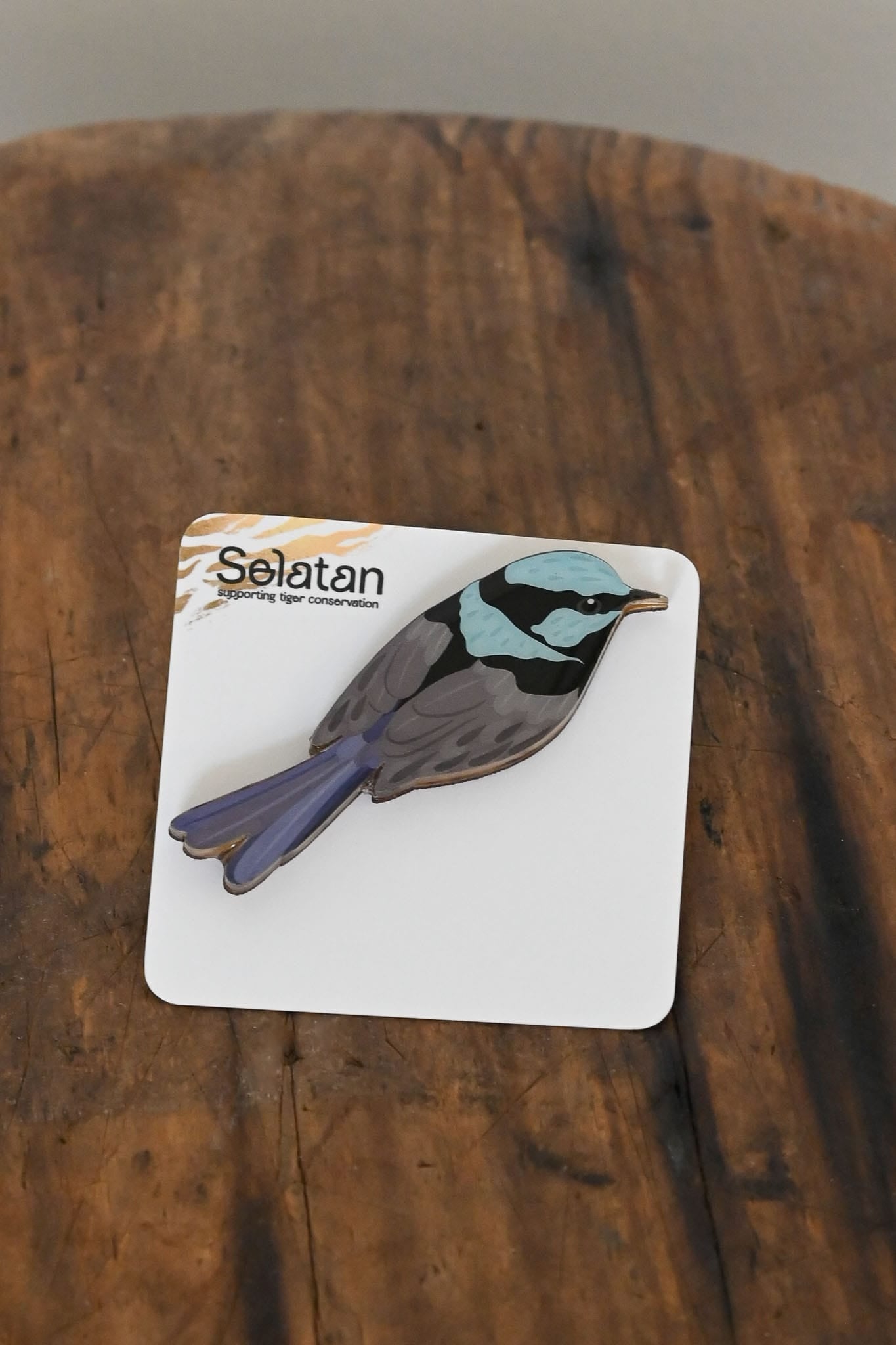 Superb Fairy Wren Brooch