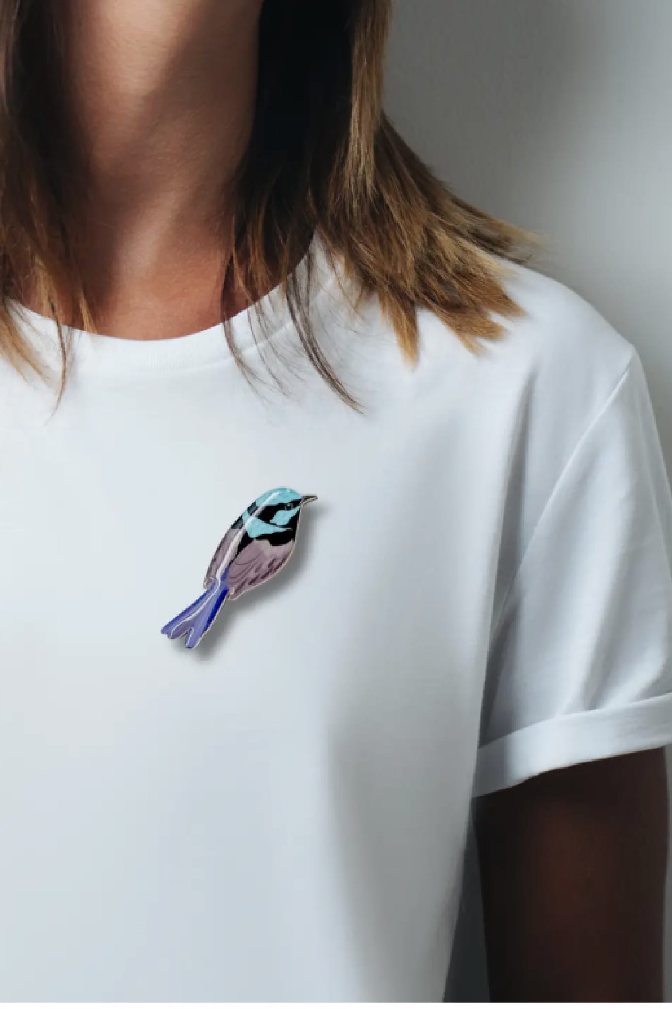 Superb Fairy Wren Brooch