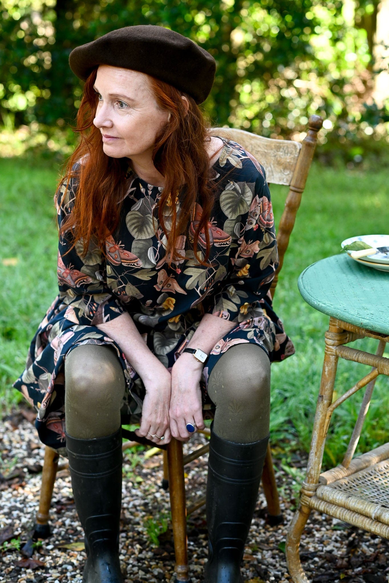 Fleur Organic Cotton Tights Khaki