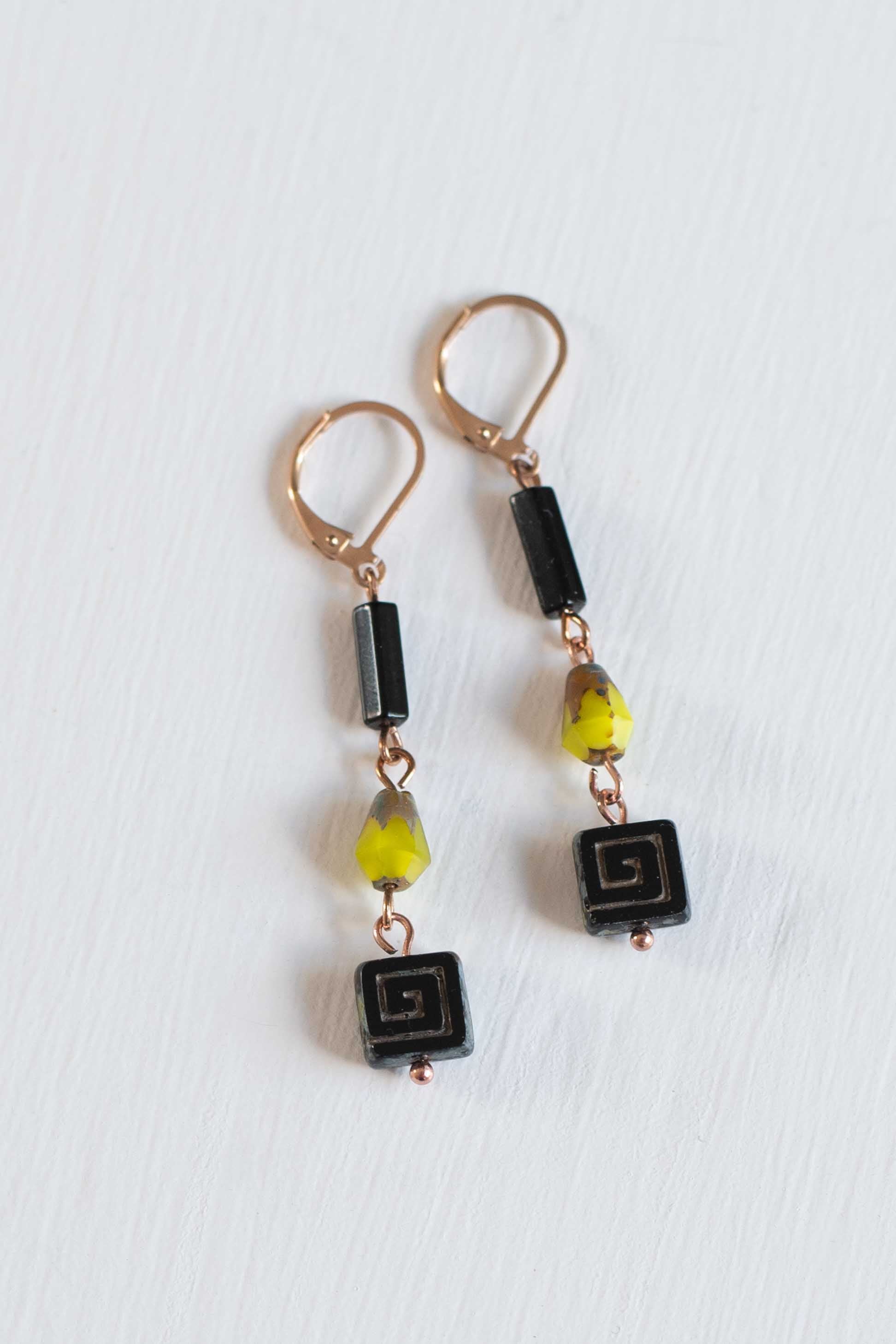 Black Key earrings