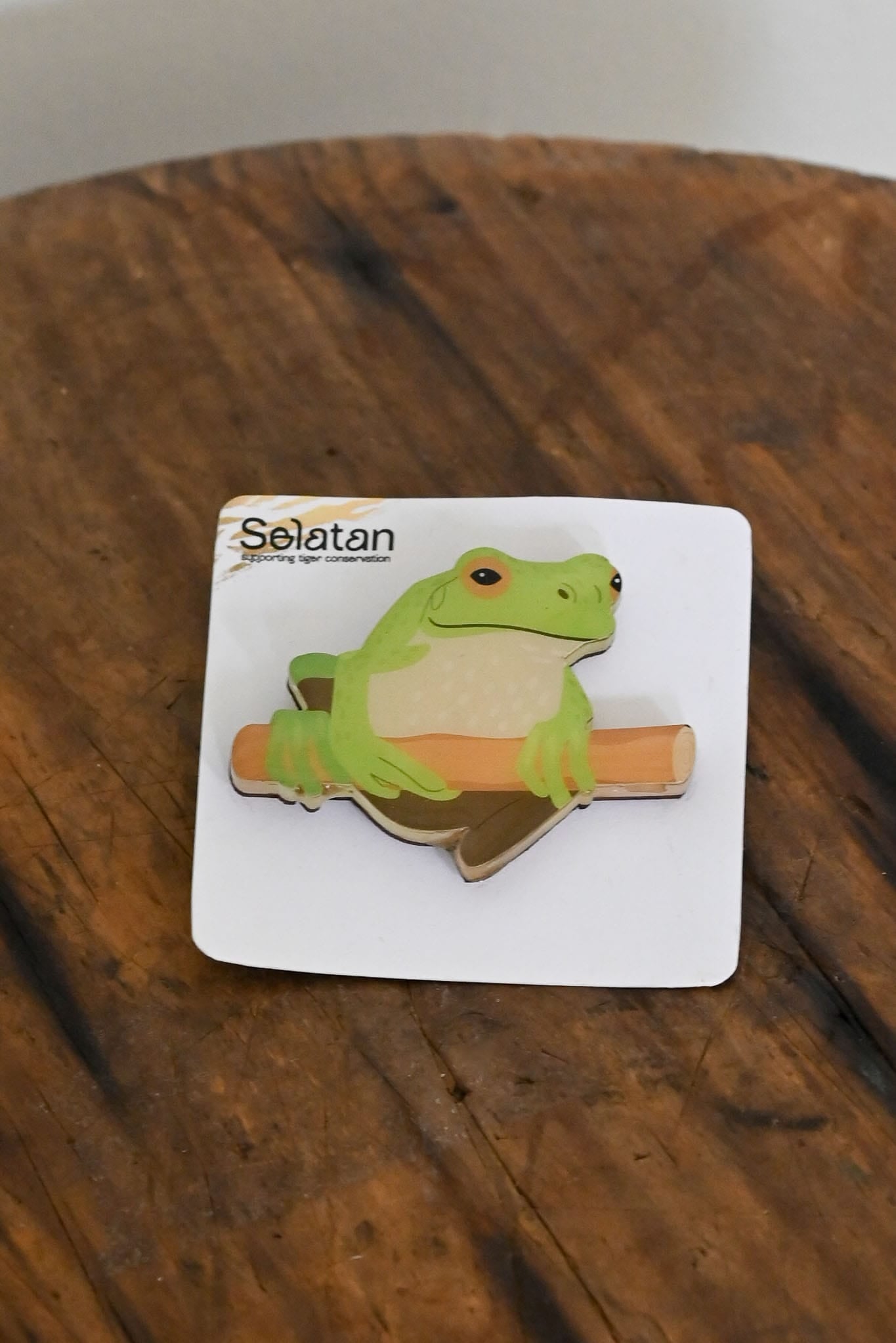 Green Tree Frog Brooch