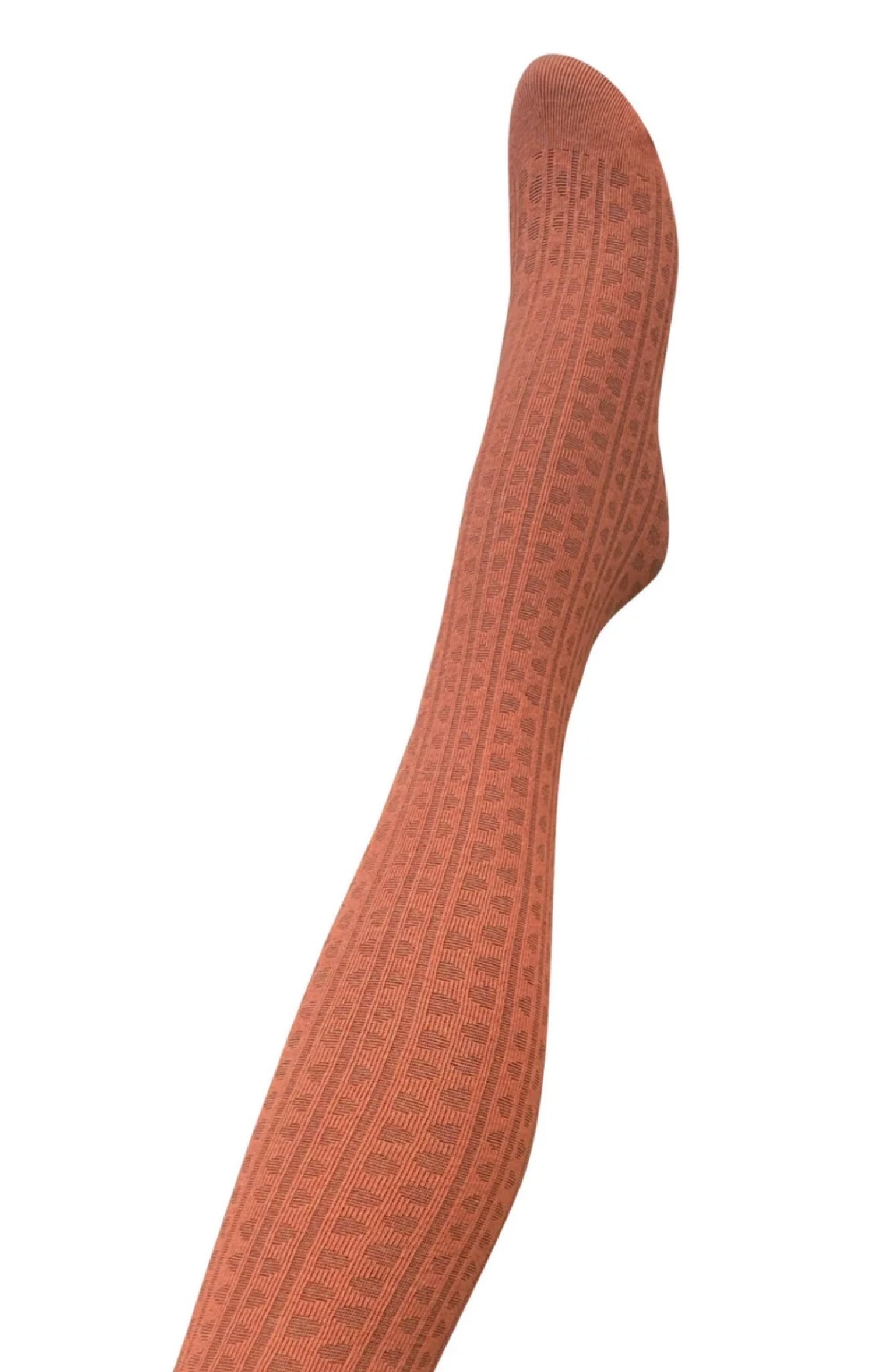 Haptic Organic Cotton Tights Terracotta