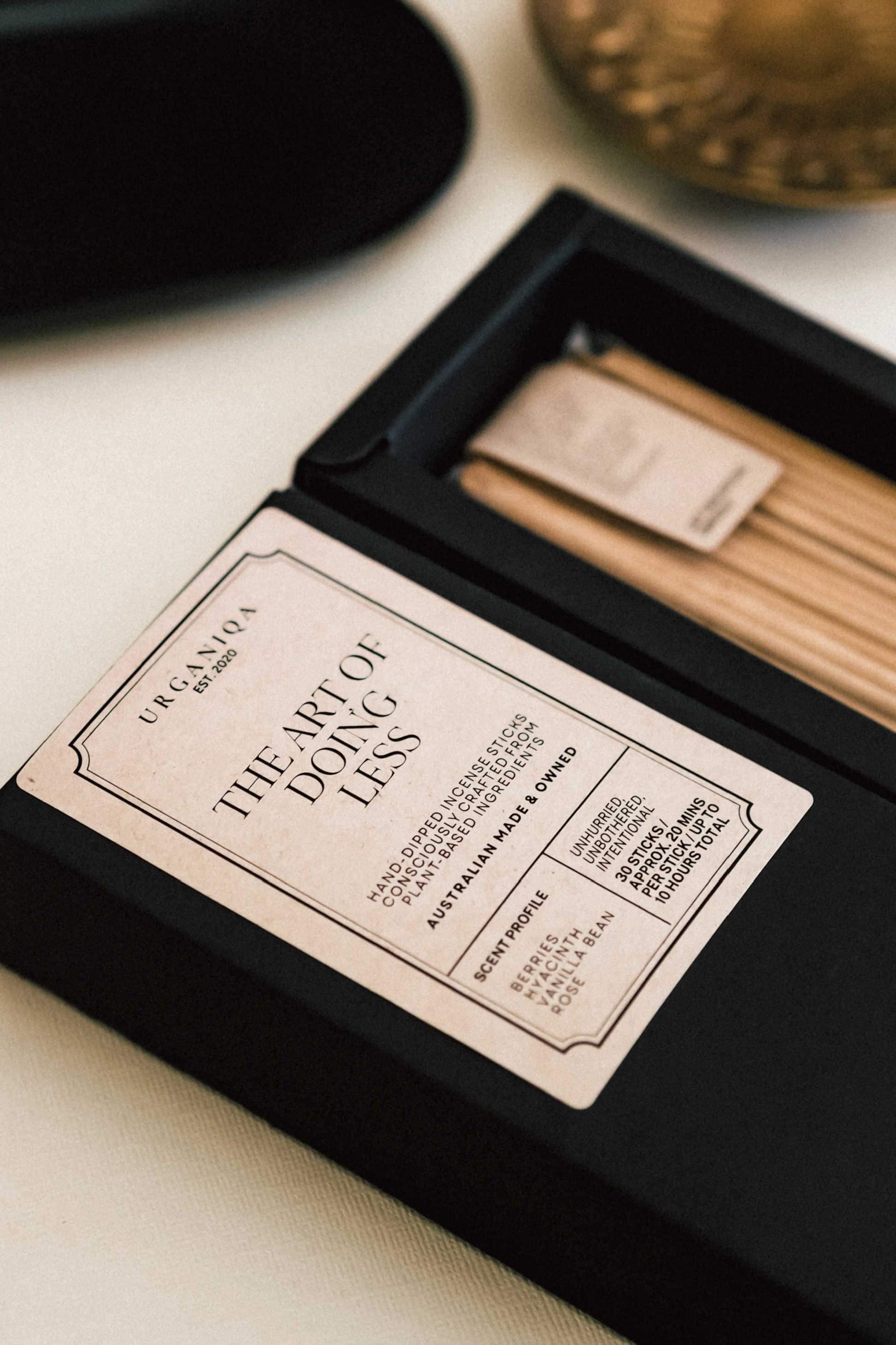 The Art of Doing Less Incense Sticks