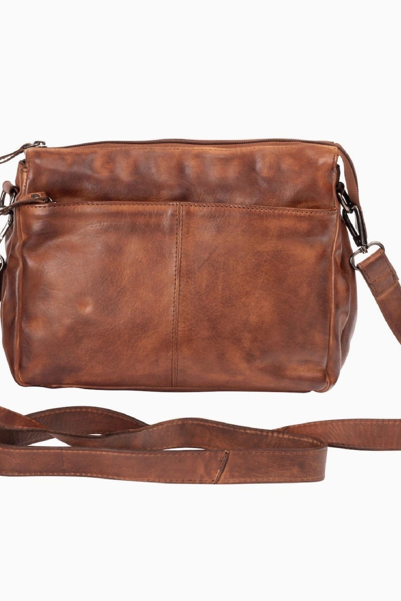 June Leather Shoulder Bag Cognac