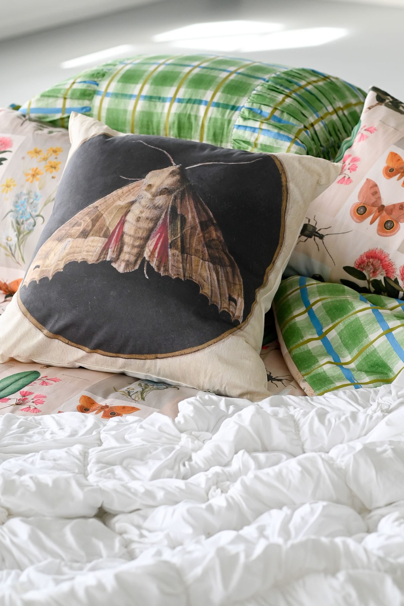 Moth cushion cover *organic cotton