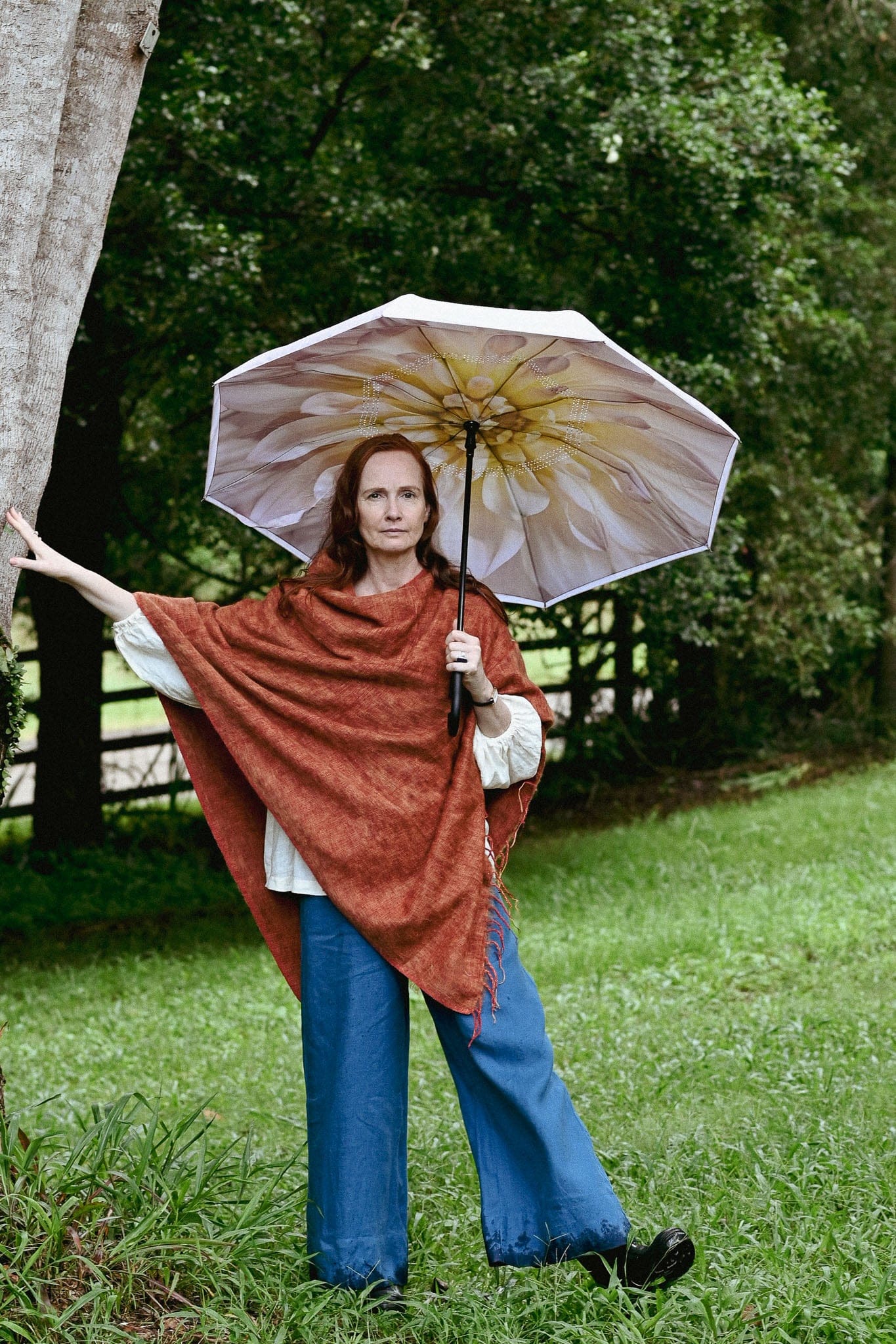 Poncho Terracotta