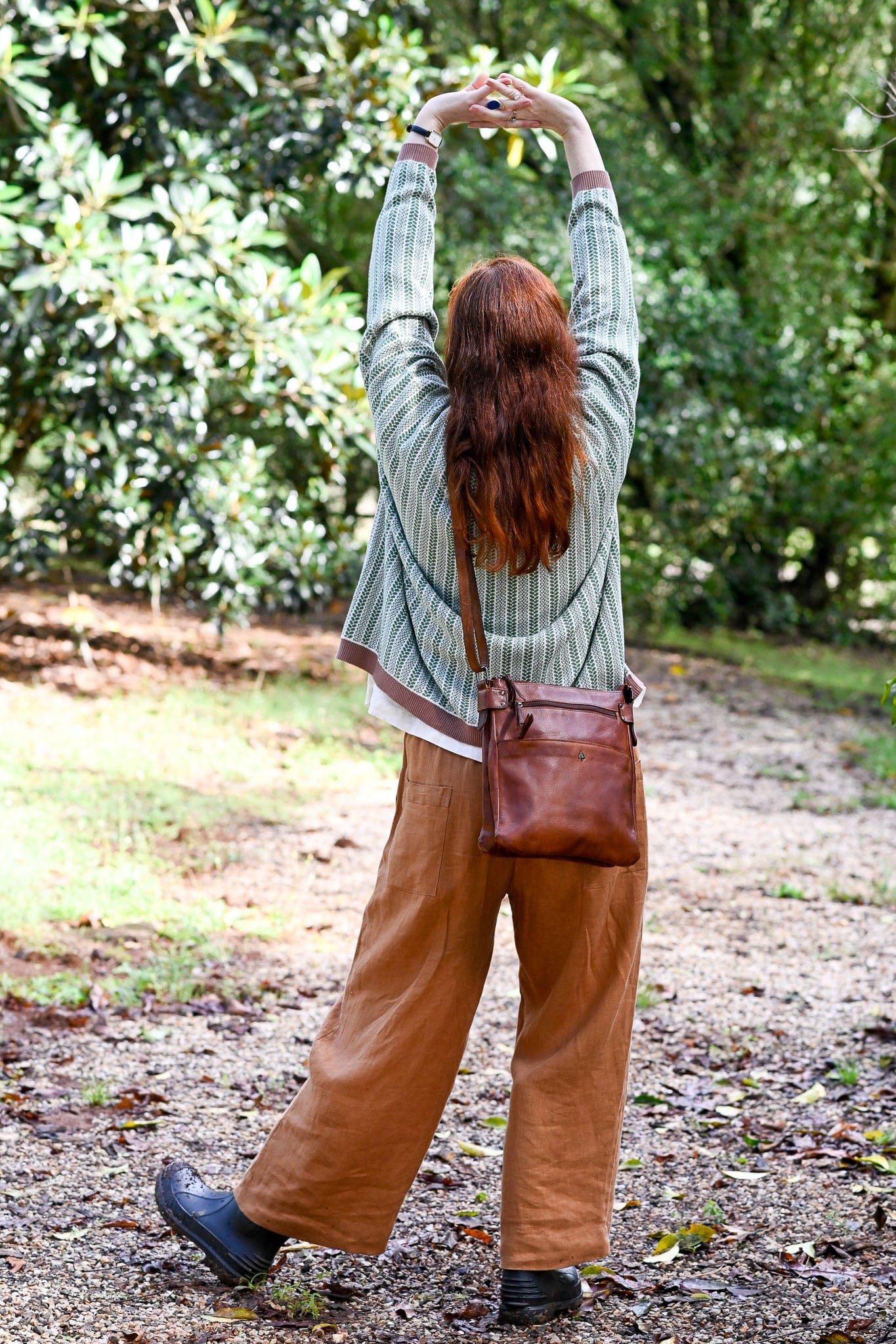 Robbie Leather Shoulder Bag Cognac