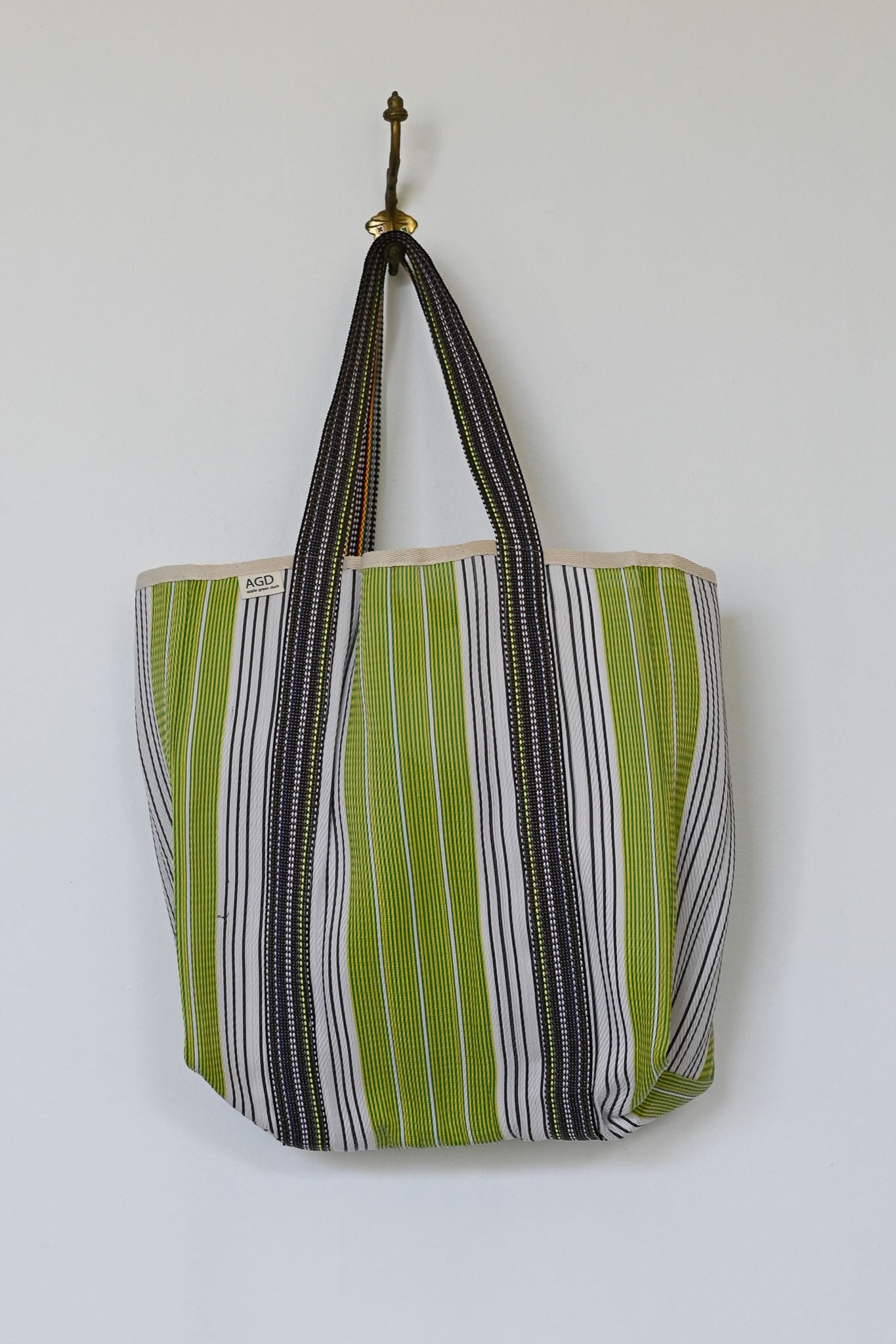 Market Bag Shaped Green Grey