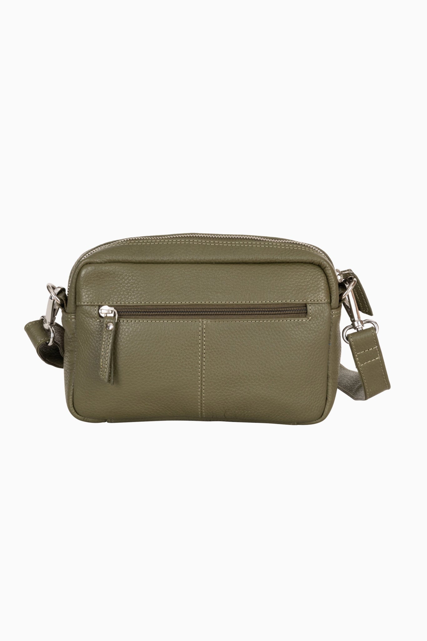 Siena Leather Cross Body Bag Olive