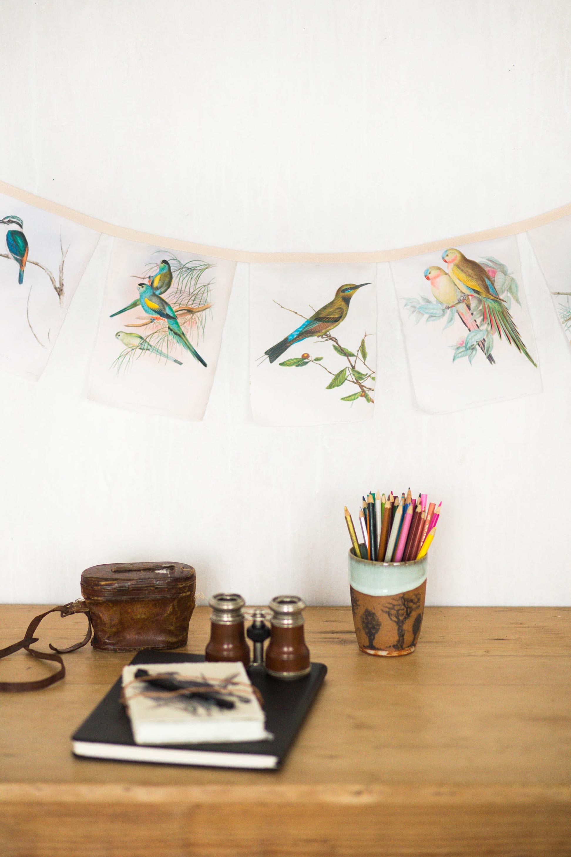 Australian Birds garland *organic cotton