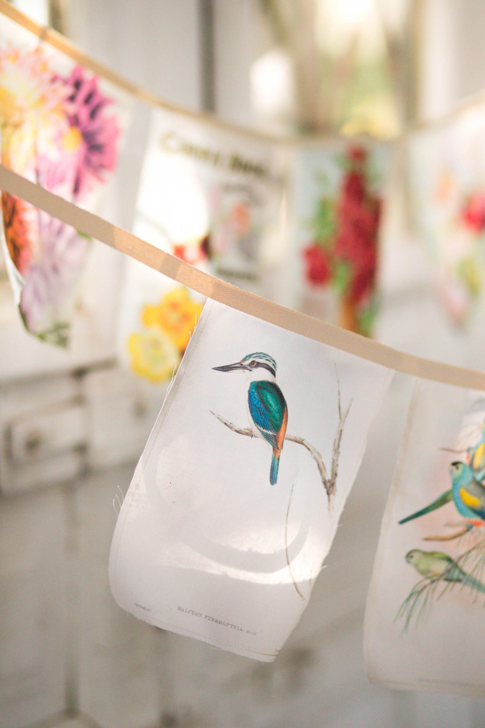 Australian Birds garland *organic cotton