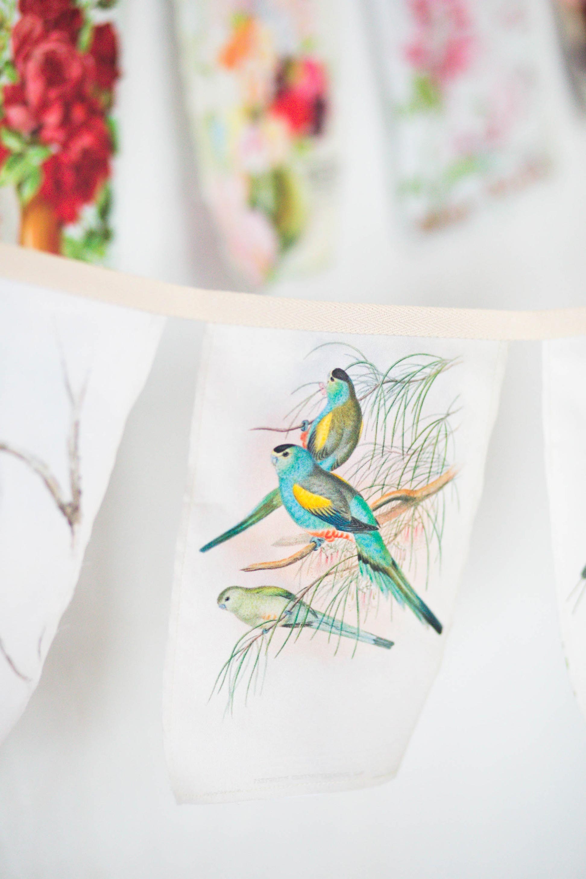 Australian Birds garland *organic cotton