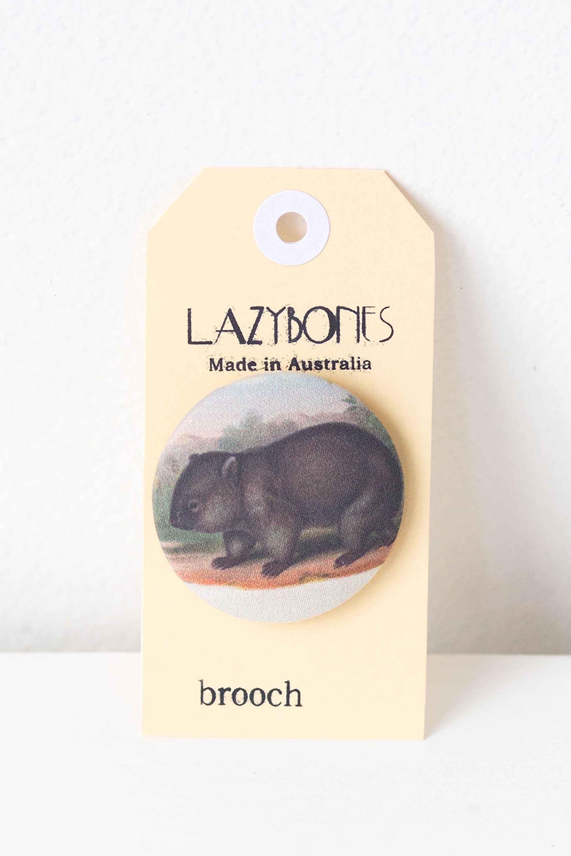 Wombat brooch