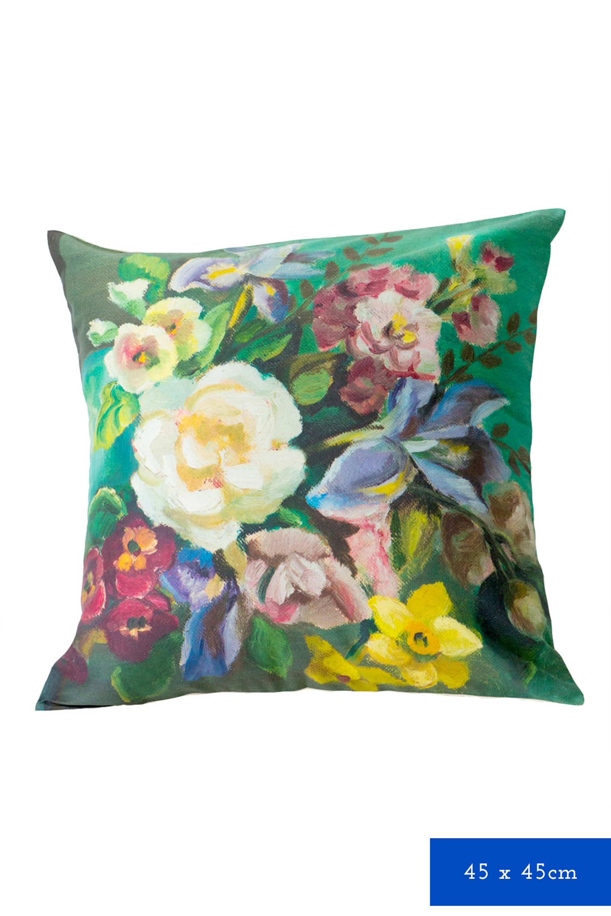 Painted Flowers cushion cover *organic cotton