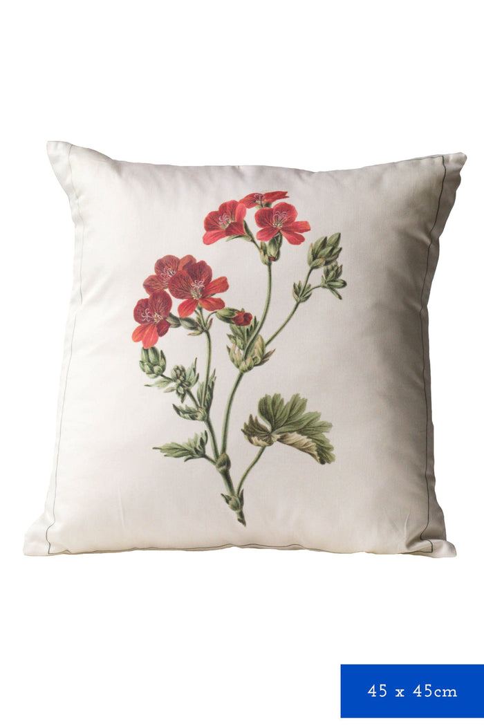 Geranium cushion cover.
