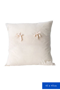45cm square cushion with calico back