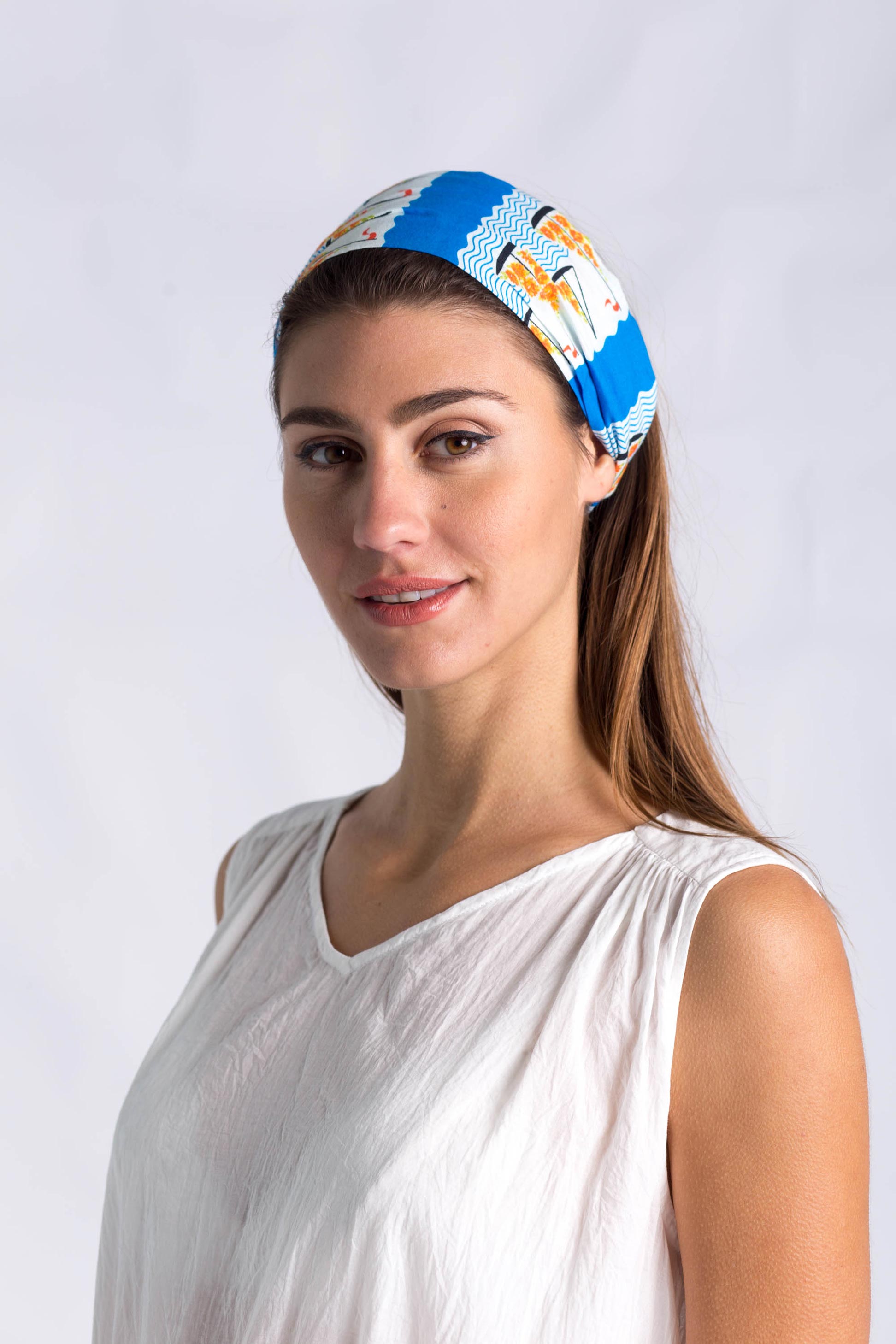 Head scarf in Seaside *organic cotton