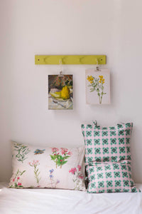 MaryVWPillowcase Set, Melon Lemon art print and pillows