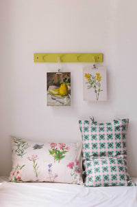 MaryVWPillowcase Set, Melon Lemon art print and pillows